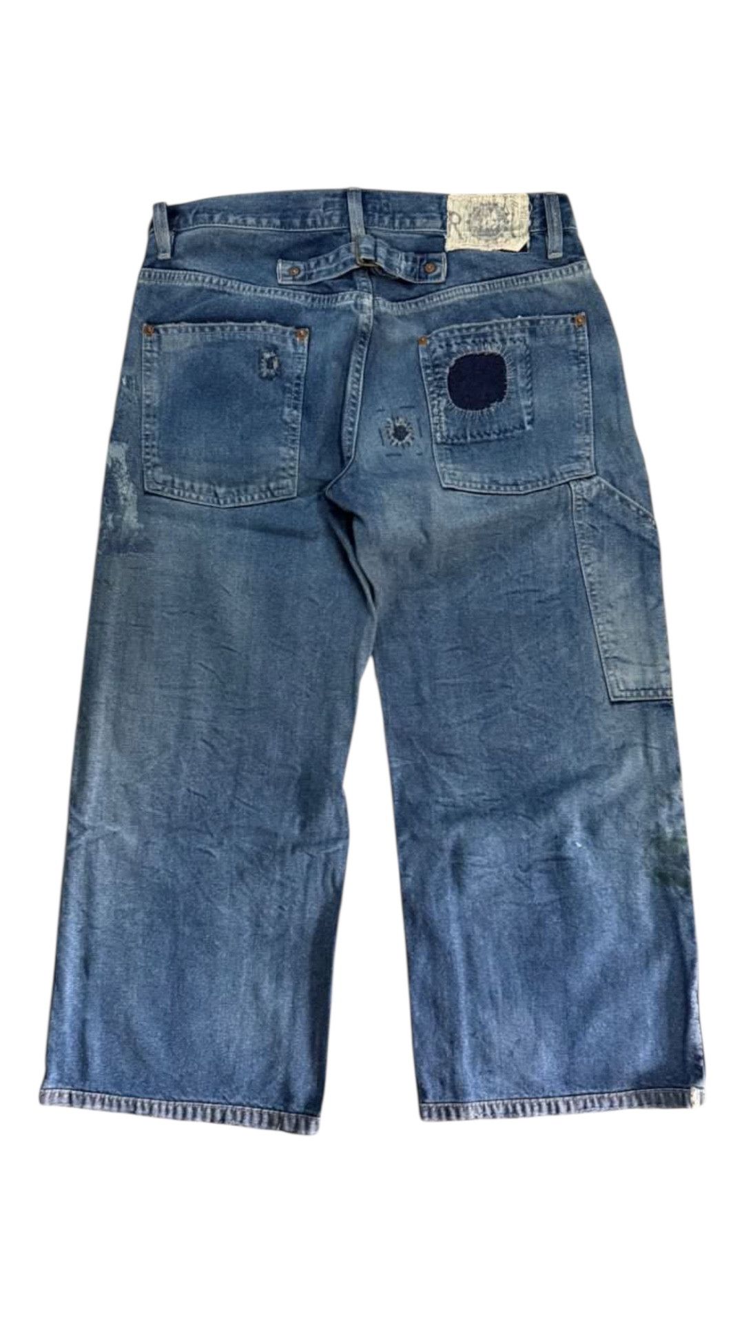 Ralph Lauren Polo Ralph Lauren Boro Sashiko Baggy Jeans Size 31" - 3 Thumbnail