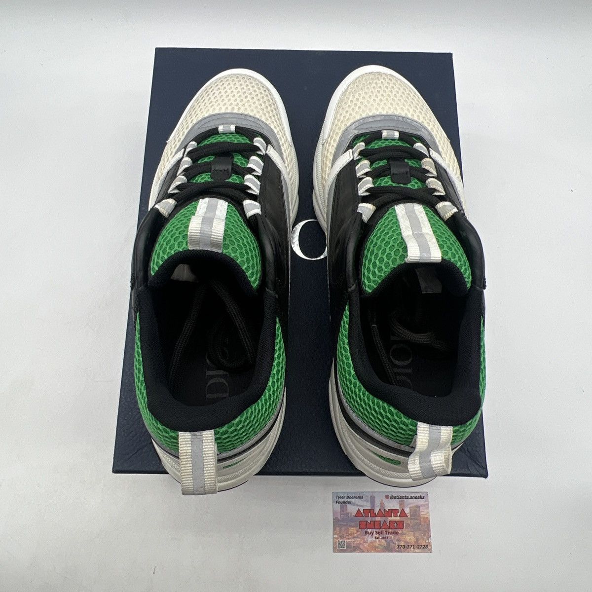 Dior Dior b22 white green Size US 9 / EU 42 - 7 Thumbnail
