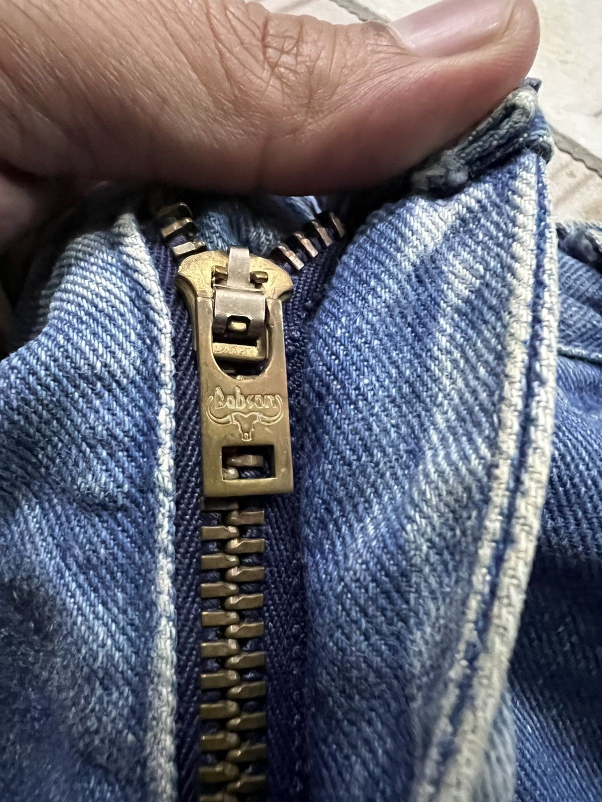 If Six Was Nine Vintage 80’s Bobson Western Flare Mud Wash Denim Size US 28 / EU 44 - 22 Thumbnail