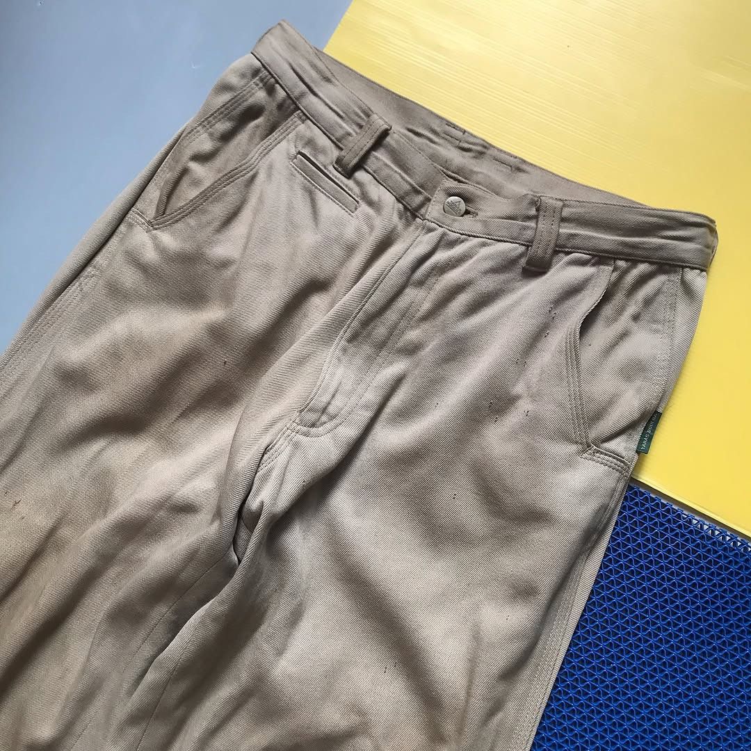 Asics × Goretex × Japanese Brand Vintage Taras Boulba asics Trouser pangs cream beige permane Size US 32 / EU 48 - 2 Thumbnail