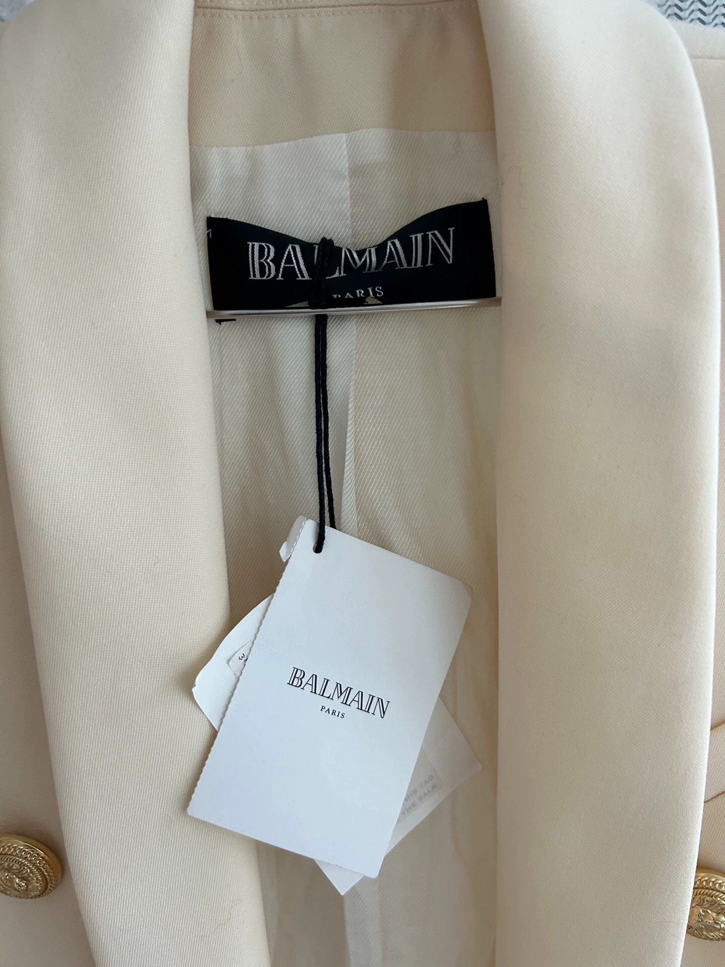 Balenciaga Balmain Classic White Suit BNWT Authentic Size XXS / US 00 / IT 34 - 2 Thumbnail