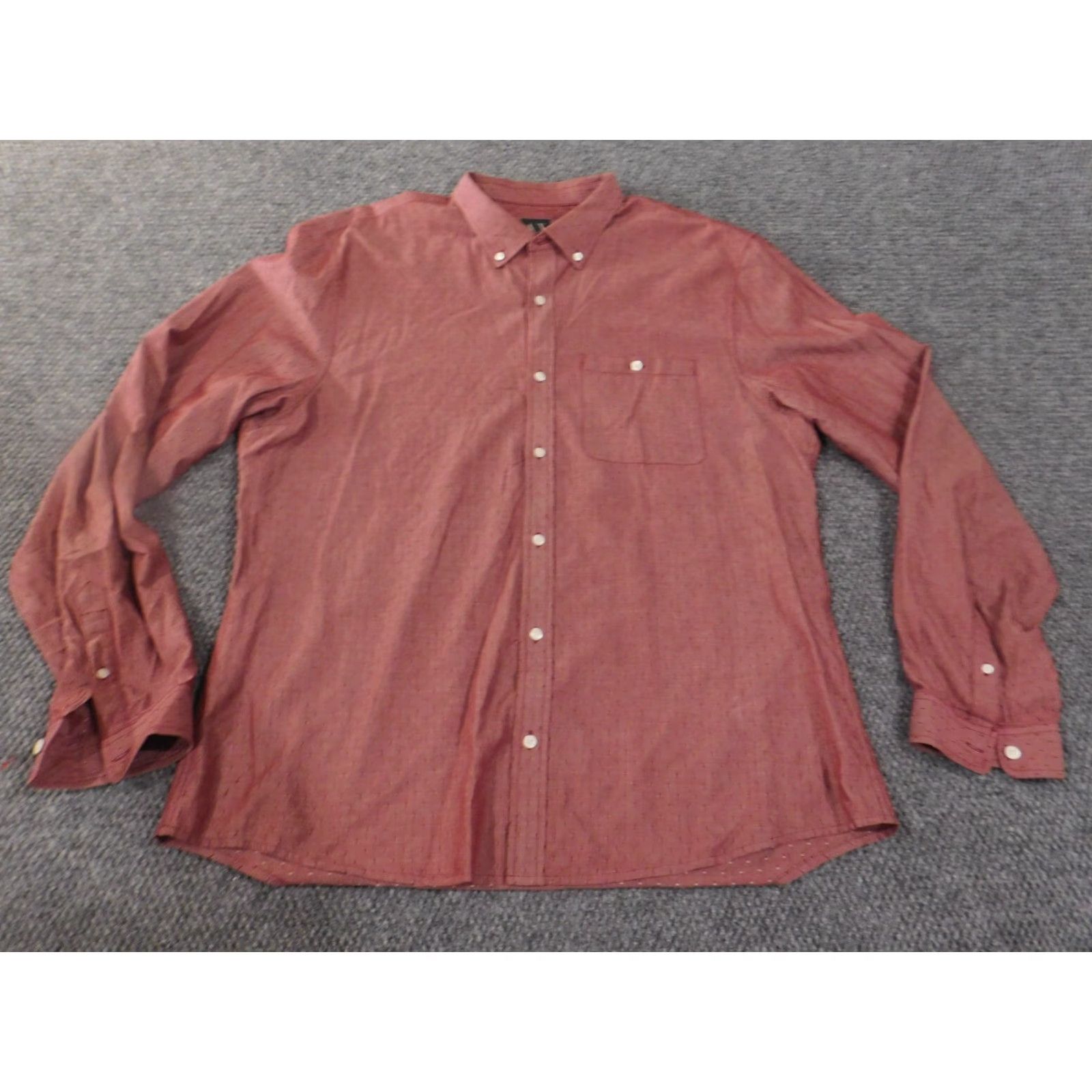 Armani Exchange Armani Exchange Shirt Men 2XL Slim Red Geometric Button-Up Casual Designer Mens Size US XXL / EU 58 / 5 - 2 Thumbnail