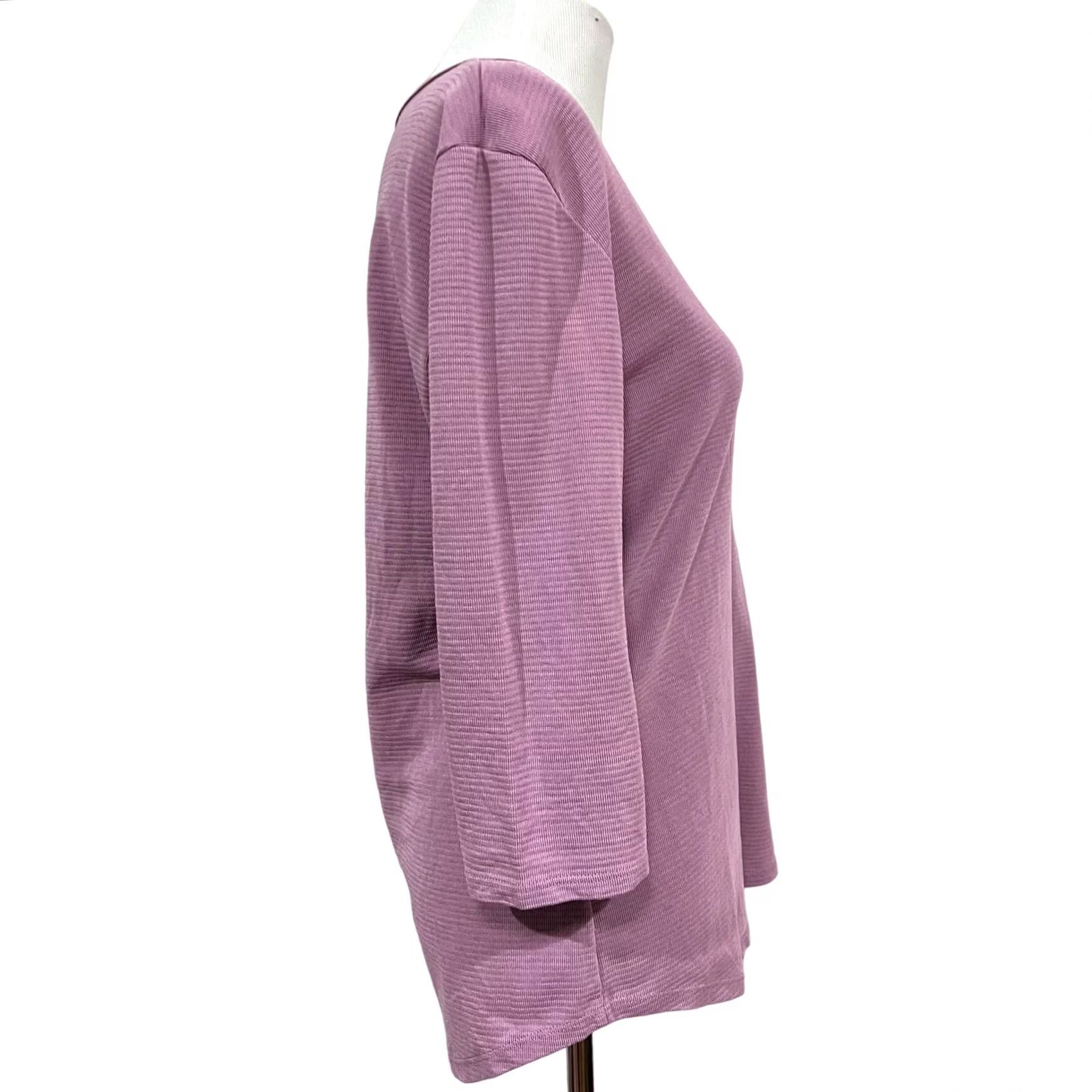 Essentials VINTAGE Seg’ments Essentials Women’s Purple Shirt Long Sleeve V-Neck Sz M Size M / US 6-8 / IT 42-44 - 6 Thumbnail
