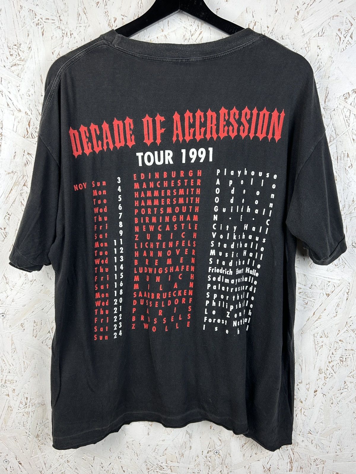 Band Tees Vintage Slayer 1991 Decade Of Aggression Brockum Tour Tee Size US M / EU 48-50 / 2 - 7 Thumbnail
