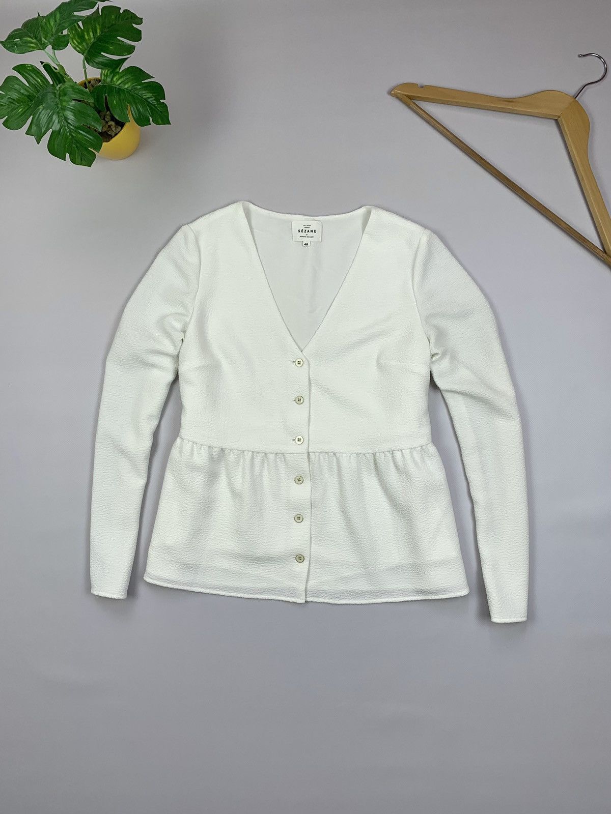 Sezane Sezane By Morgane Sezalory Womens Elsa Blouse Size 40 Size M / US 6-8 / IT 42-44 - 1 Thumbnail