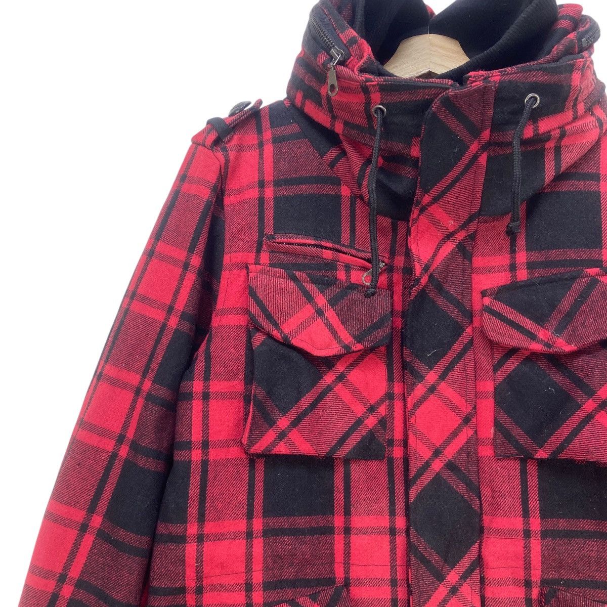 In The Attic In The Attic Homme Plaid Tartan Heavy Jacket Size US S / EU 44-46 / 1 - 3 Thumbnail