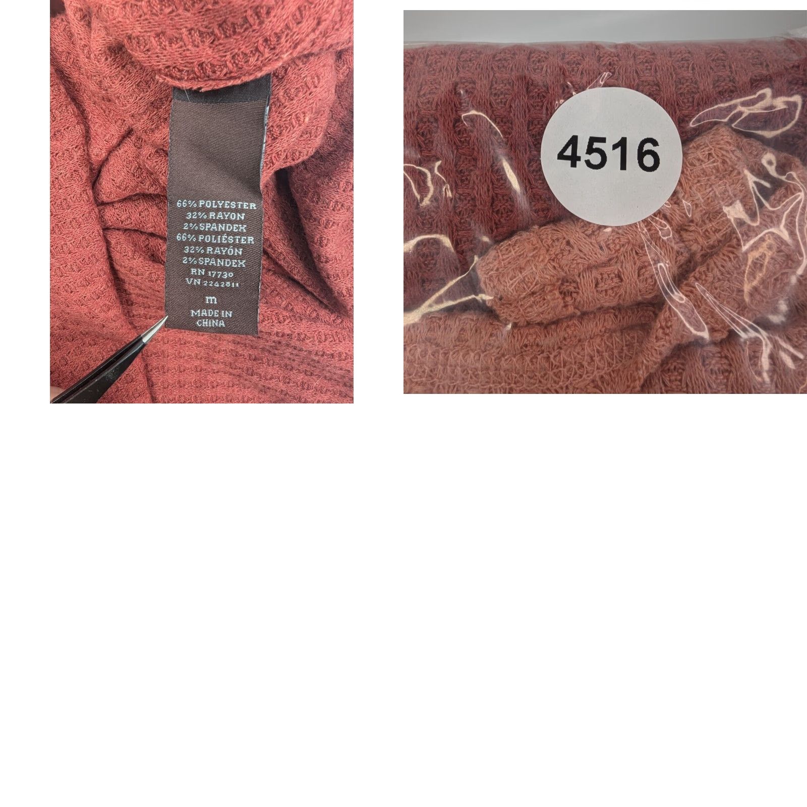 Vintage Knox Rose Blouse Women M Orange Cold Shoulder Ombre Dip Dye Waffle Knit Crew Neck Pullover Casual Shirt Size M / US 6-8 / IT 42-44 - 8 Thumbnail