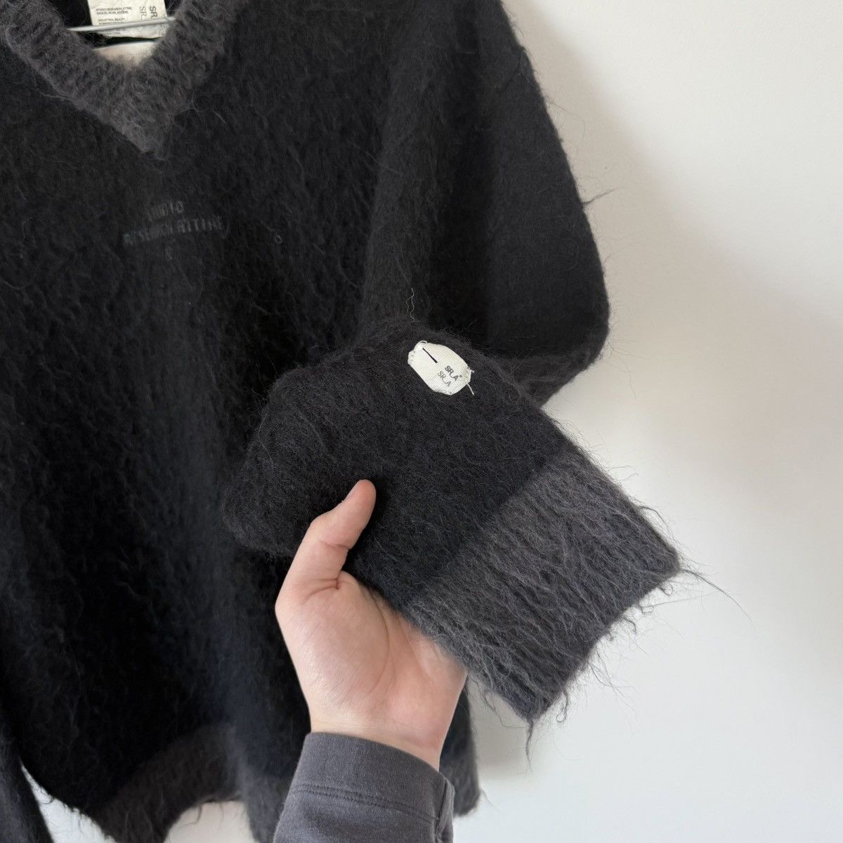 Samuel Ross Zara x Samuel Ross SR_A Shaggy Contrast Wool Blend Sweater Size US S / EU 44-46 / 1 - 4 Thumbnail