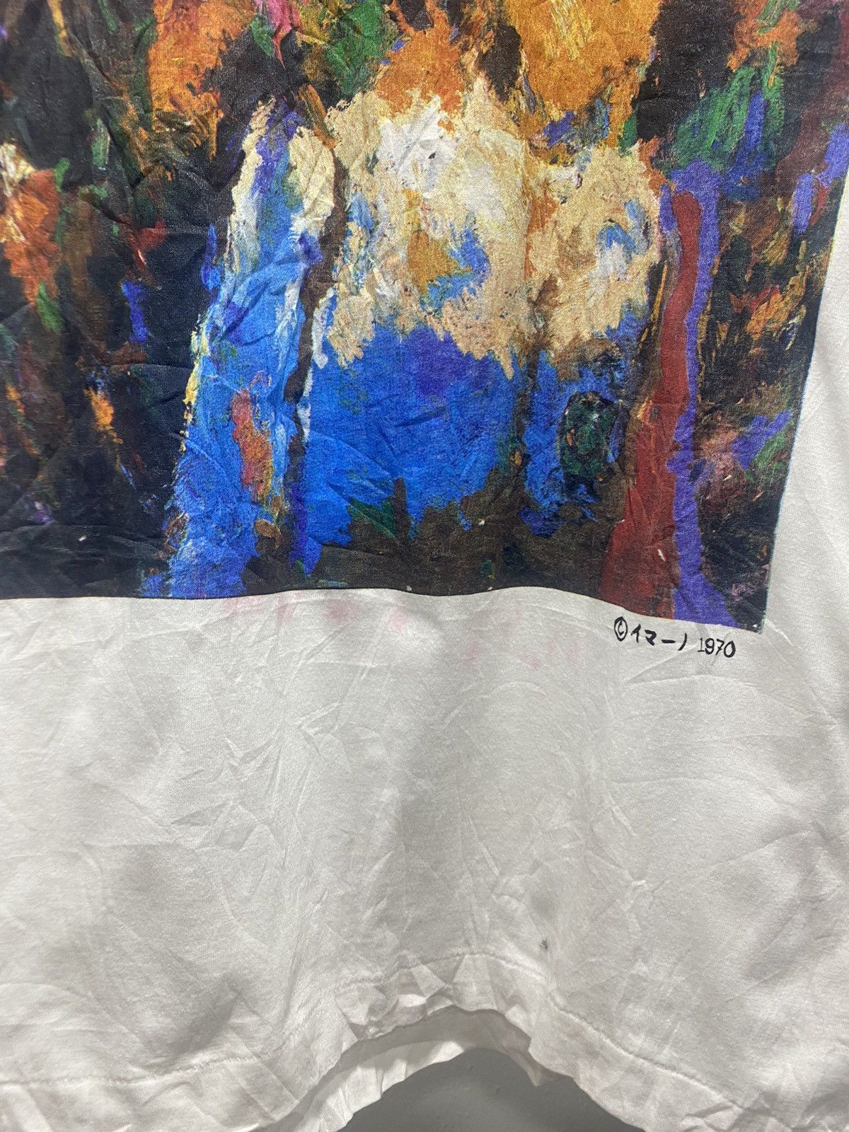 Vintage 1970s☠️ Kiyoshiro Imawano Potrait Art (dated 2 Feb 1970) Size US L / EU 52-54 / 3 - 6 Thumbnail