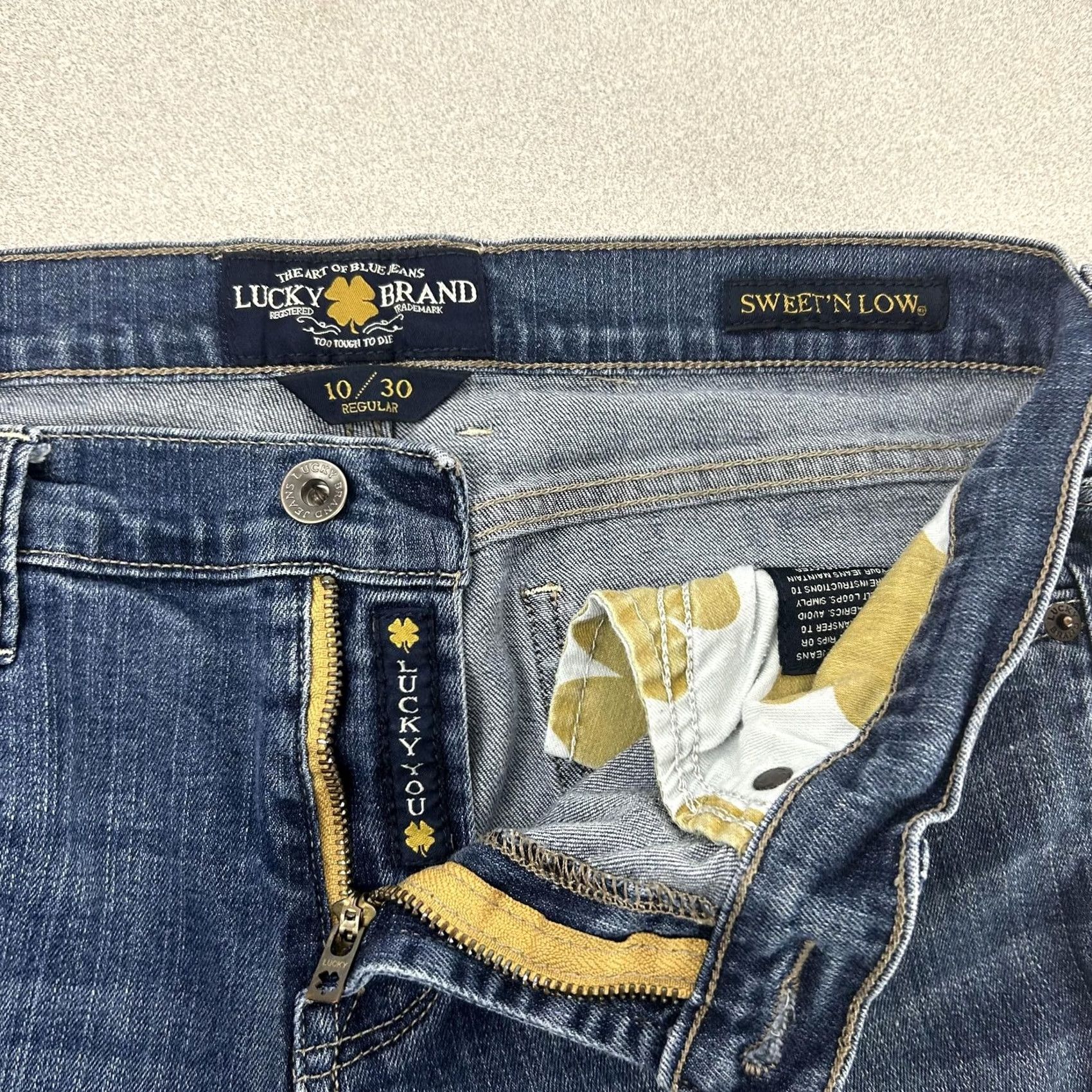 Lucky Brand Lucky Brand Women Jeans Low Rise Bootcut Blue Denim - Sweet N Low Size 32" / US 10 / IT 46 - 6 Thumbnail