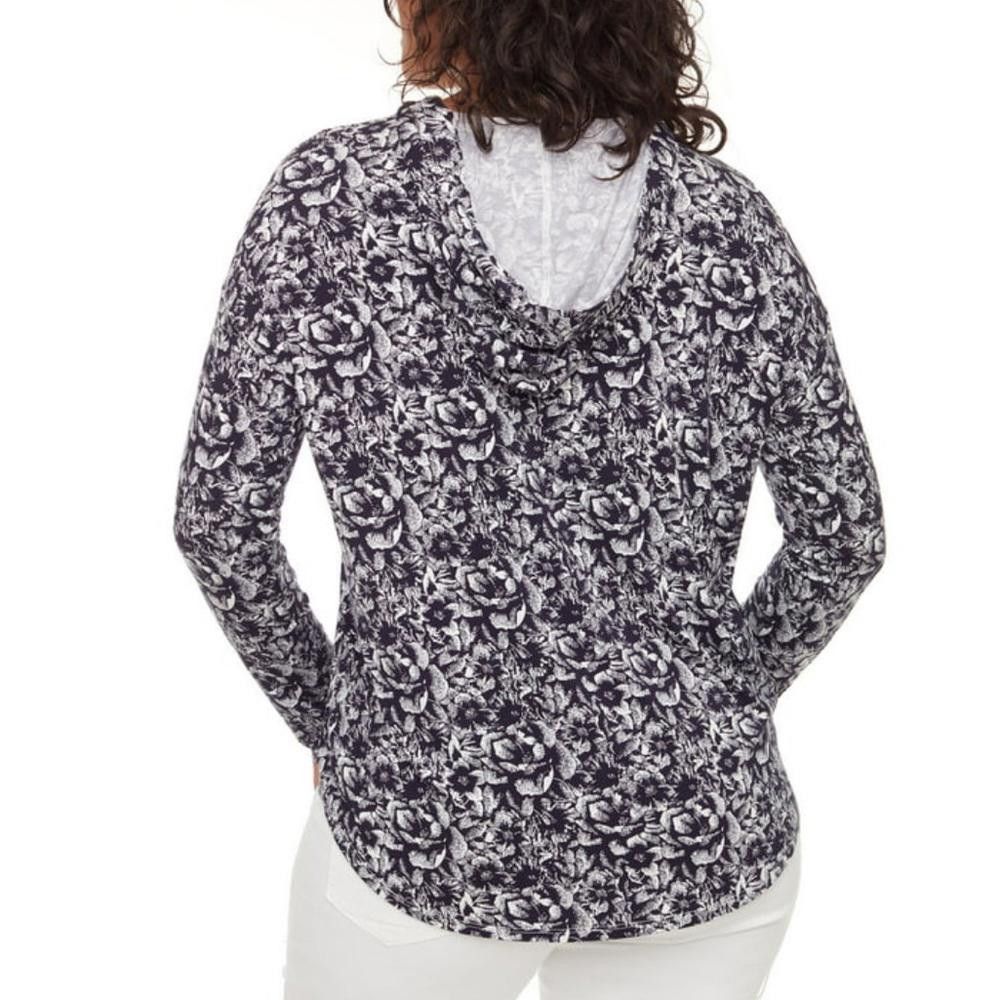 Designer S.C. & CO l NWOT Floral Tee Hoodie Small Size S / US 4 / IT 40 - 2 Thumbnail