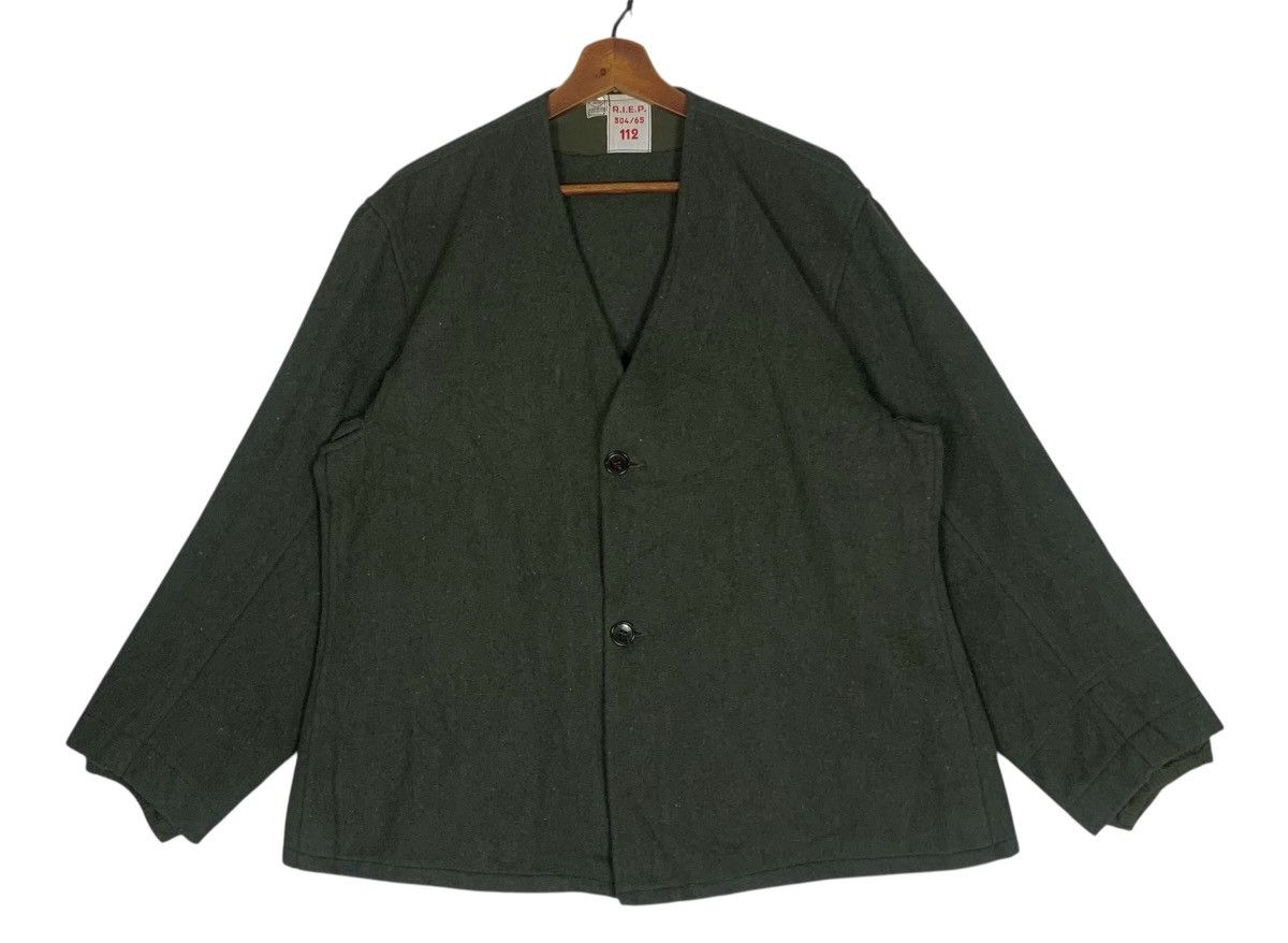 Vintage Vintage French Army M35 Military Outdor Outwear Wool Jacket Size US L / EU 52-54 / 3 - 2 Thumbnail