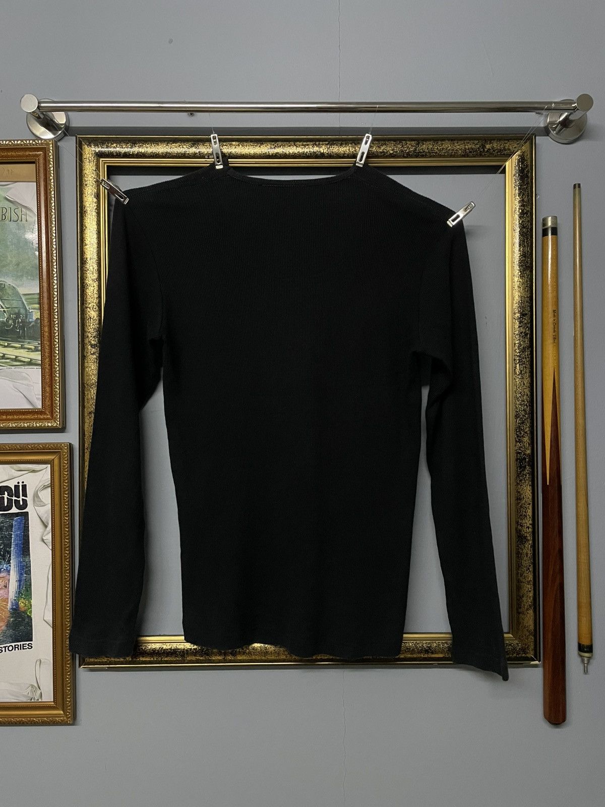 Designer × Japanese Brand × Vintage Vintage 1990s Japan Duralumin Poem Brotherhood Thermal Black Size US S / EU 44-46 / 1 - 6 Thumbnail