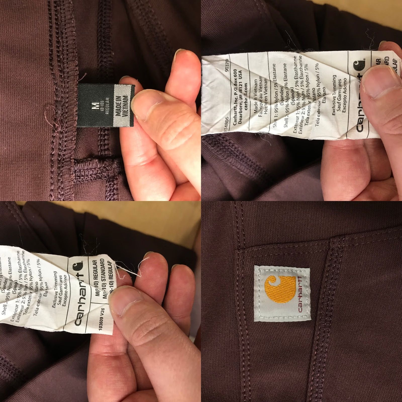 Carhartt VINTAGE -> (not vintage) Carhartt Force Utility Leggings Womens M Brown Leggings Workwear Activewear Size 32" / US 10 / IT 46 - 8 Thumbnail