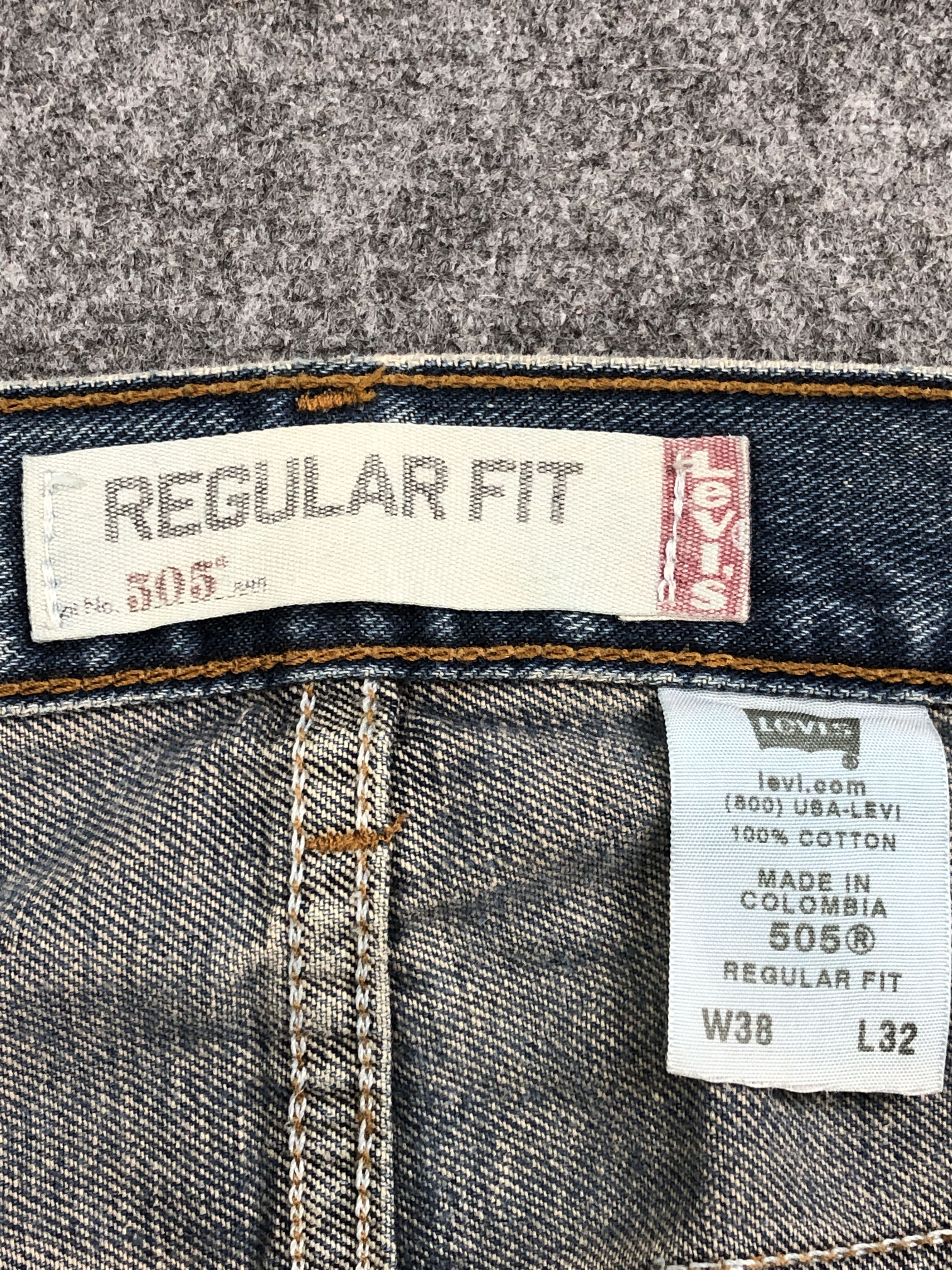 Levi's × Vintage Vintage Levi's 505 Light Wash Blue Jeans DP2531 Size US 36 / EU 52 - 7 Thumbnail