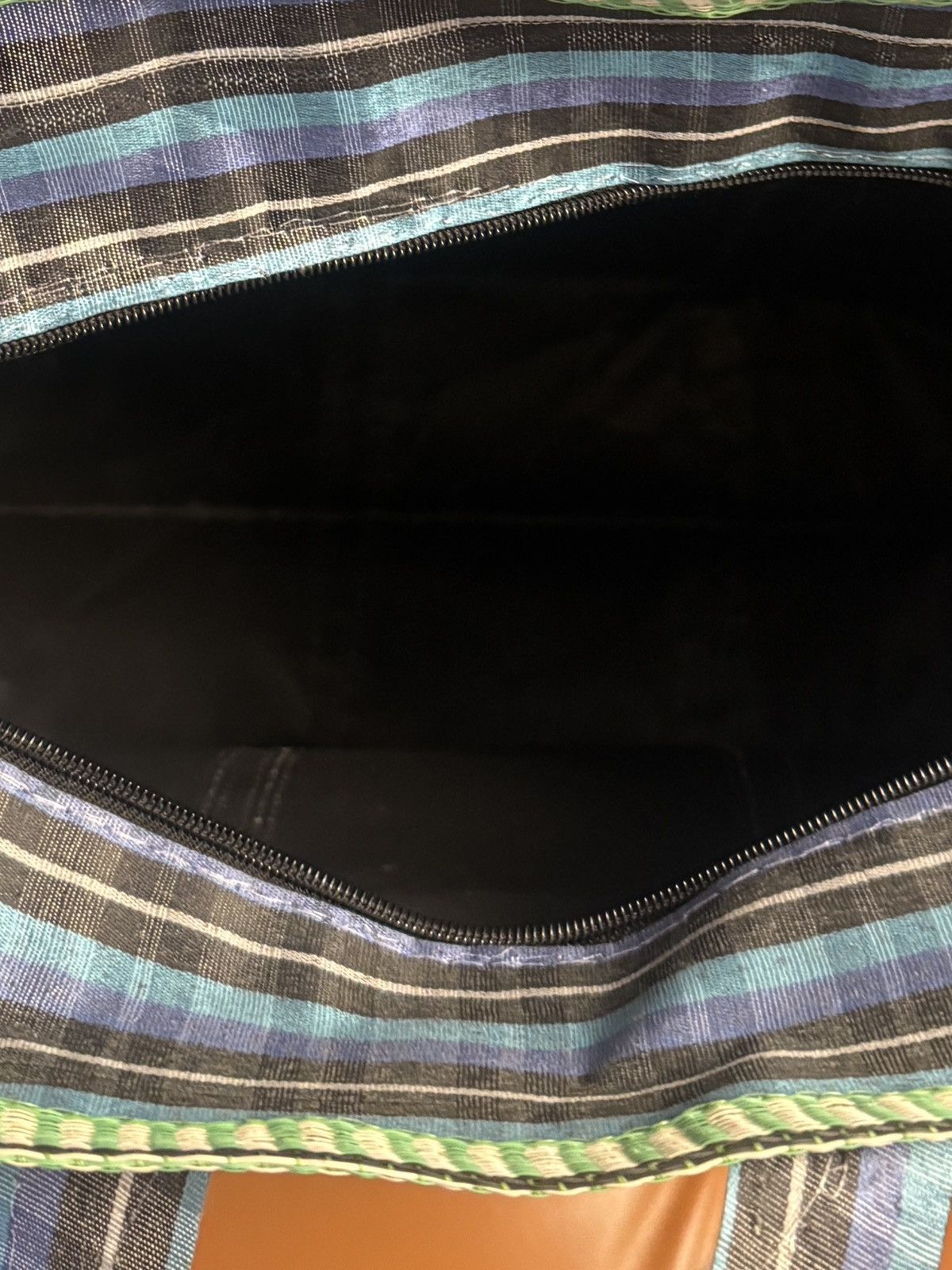 Bode Bode Checkered Big Picnic Zipper Bag [OS] Size ONE SIZE - 7 Thumbnail
