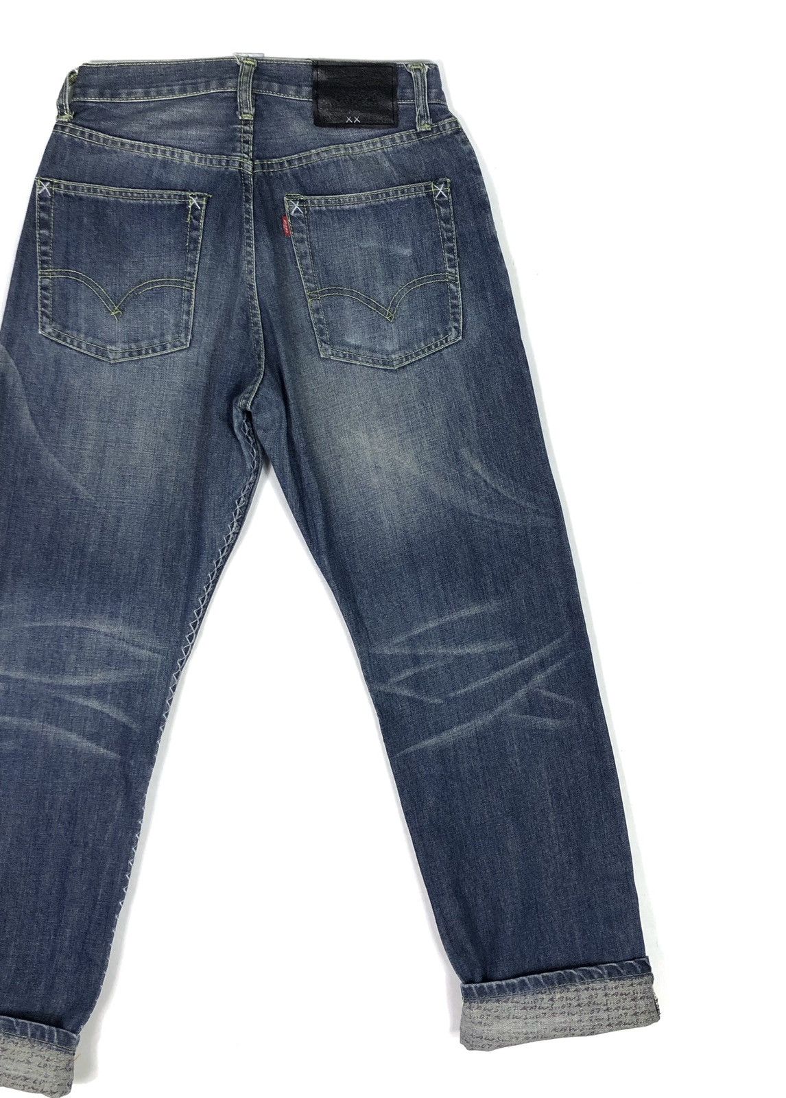 Kaws RARE🔥2007 LEVIS X KAWS X ORIGINAL FAKE LOT 502 JEANS Size US 28 / EU 44 - 5 Thumbnail