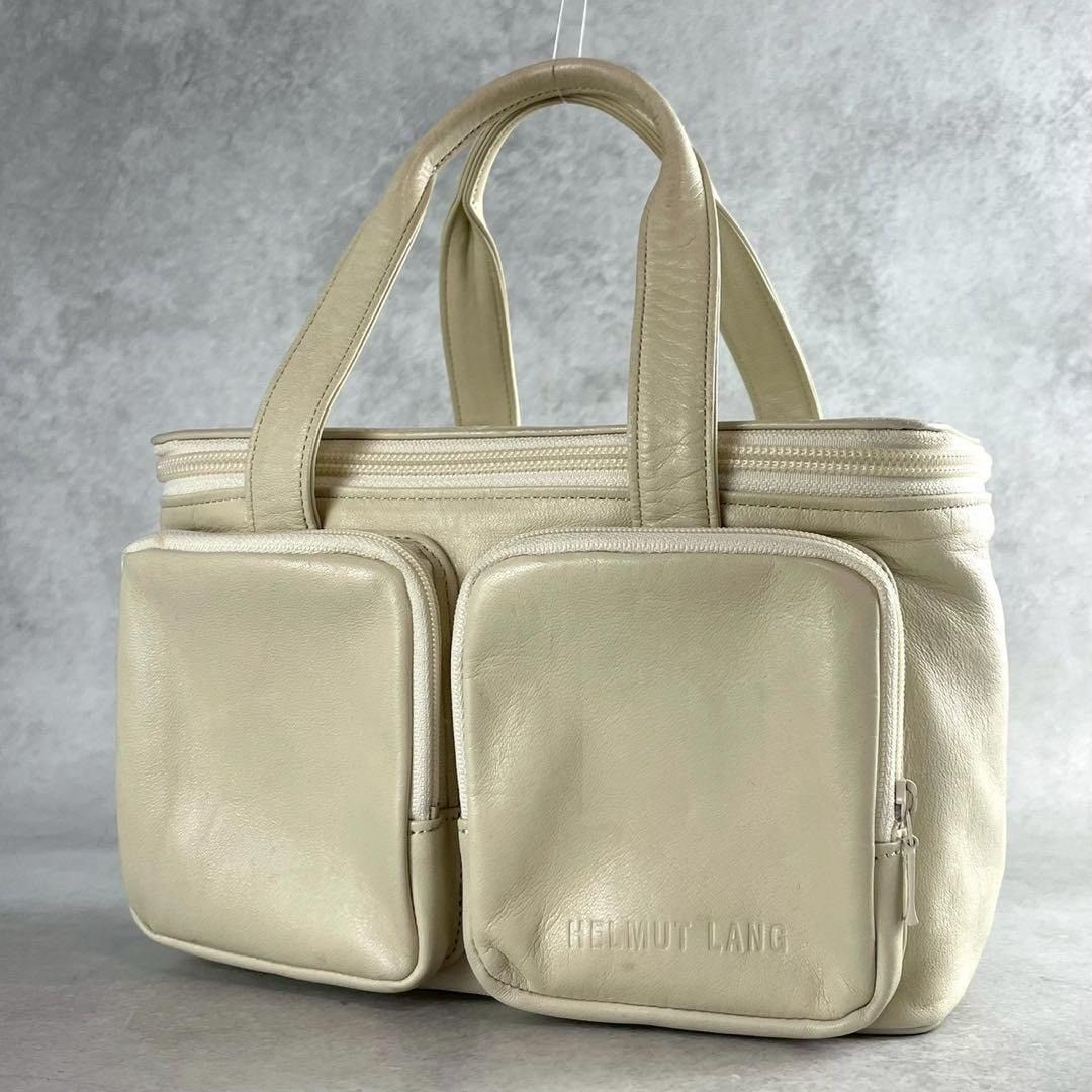 Helmut Lang HELMUT LANG Handbag Lamb Leather White Size ONE SIZE - 1 Thumbnail