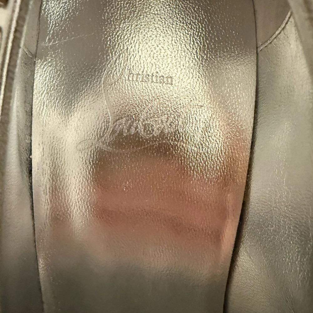 Christian Louboutin Christian Louboutin Condora Spikes 100 Silver Pump Heels 40 Size US 9 / IT 39 - 12 Thumbnail