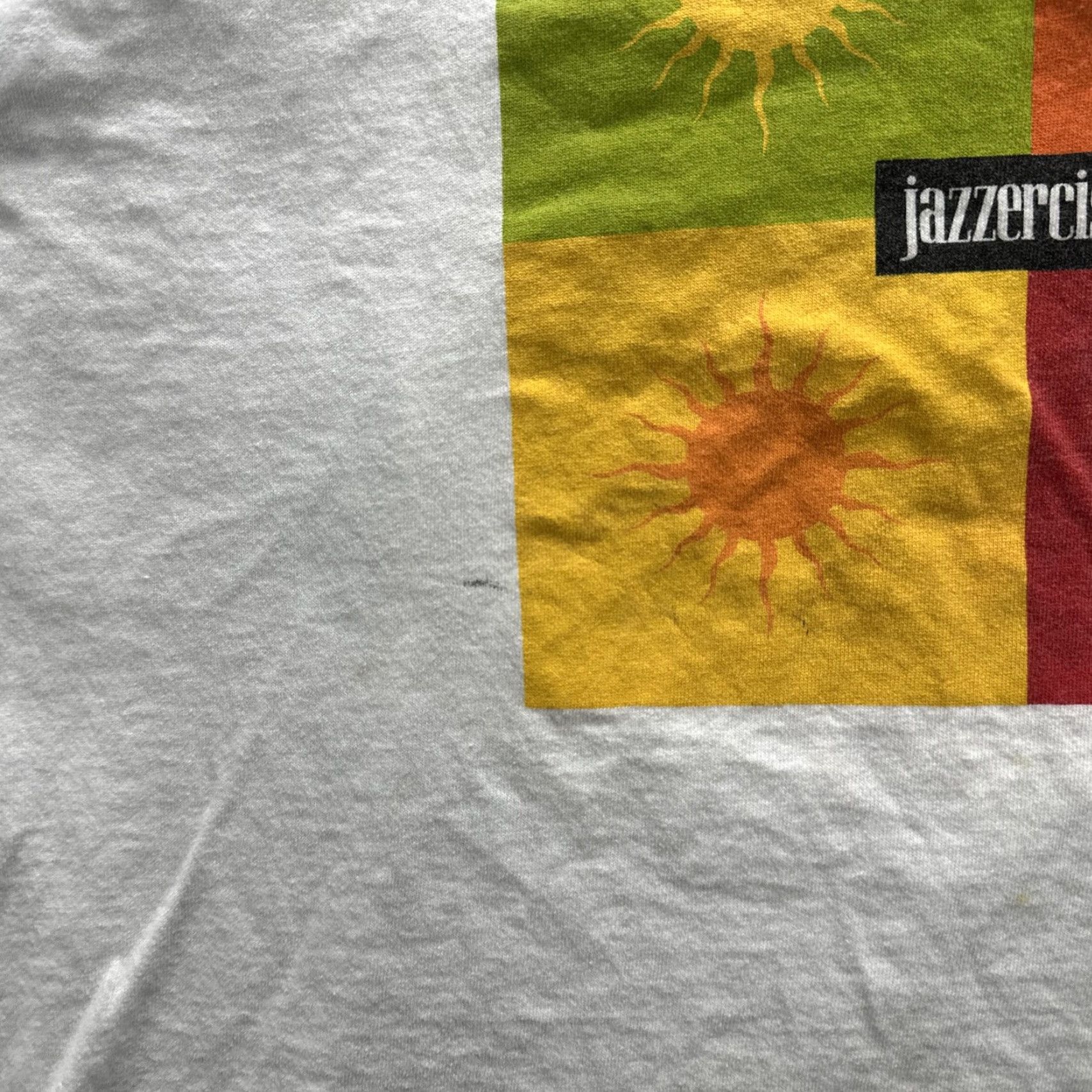 Delta VINTAGE Jazzercise Shirt Mens XL White Tank Top 90s Workout Graphic Fitness y2k Size US XL / EU 56 / 4 - 6 Thumbnail