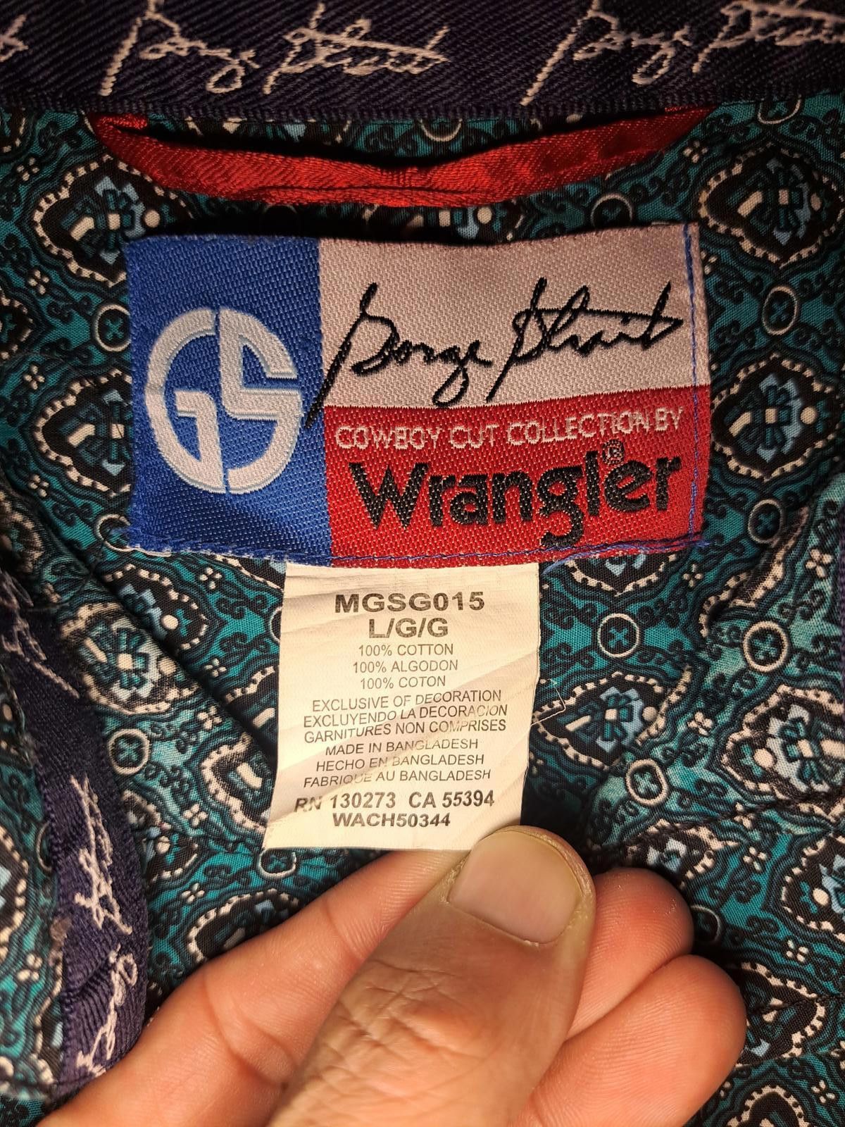 Wrangler Wrangler George Straight Cowboy Cut Shirt Large Teal Green Size US L / EU 52-54 / 3 - 2 Thumbnail
