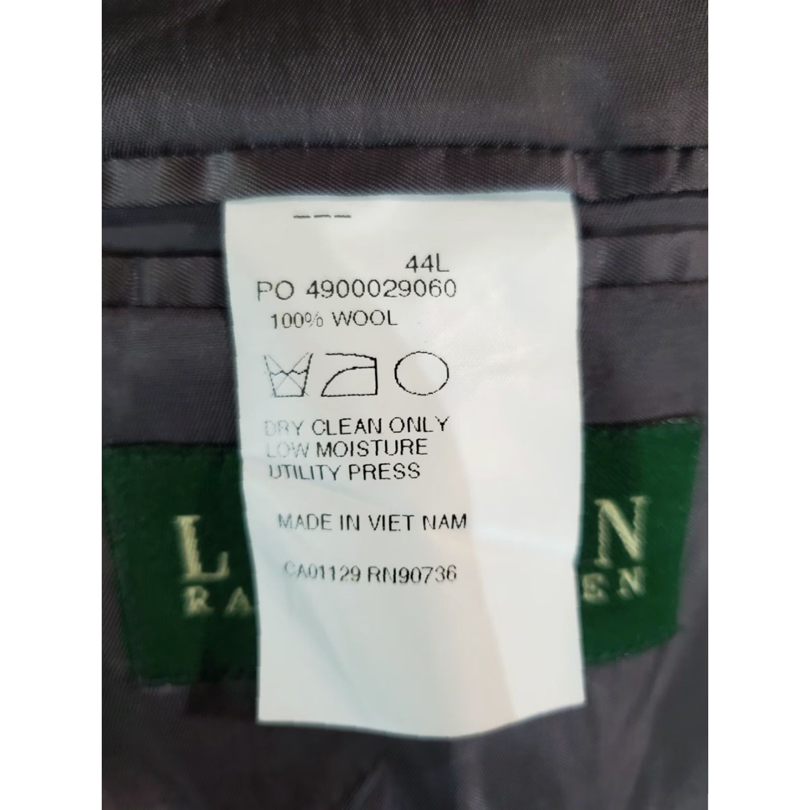 Ralph Lauren Ralph Lauren-Signature Gray Pinstripe 100% Wool Sport Coat Mens Size 44L Size US S / EU 44-46 / 1 - 5 Thumbnail