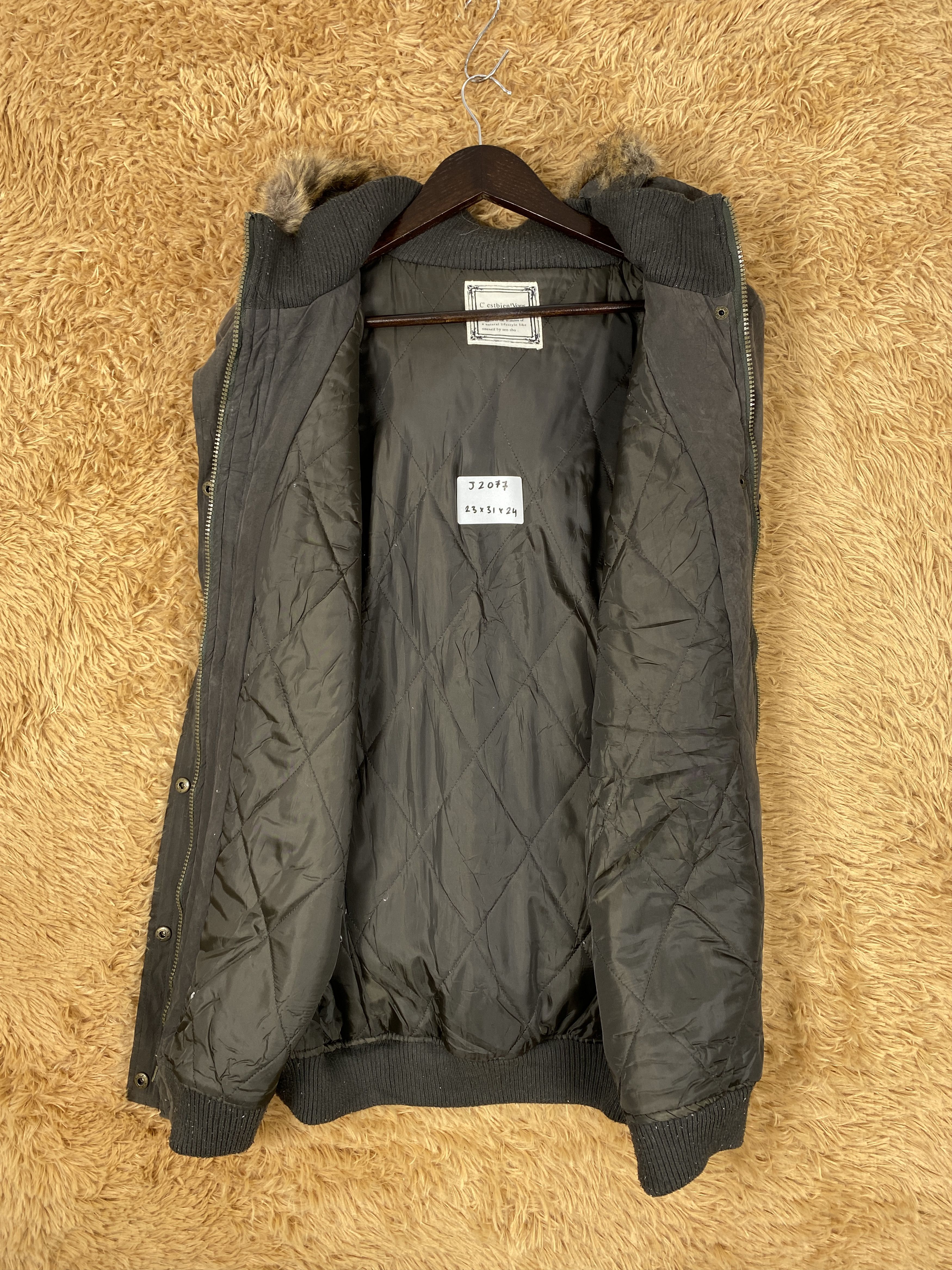 Japanese Brand Vintage C" estbien Hoodie Faded Long Jacket Parkas J2077 Size S / US 4 / IT 40 - 6 Thumbnail
