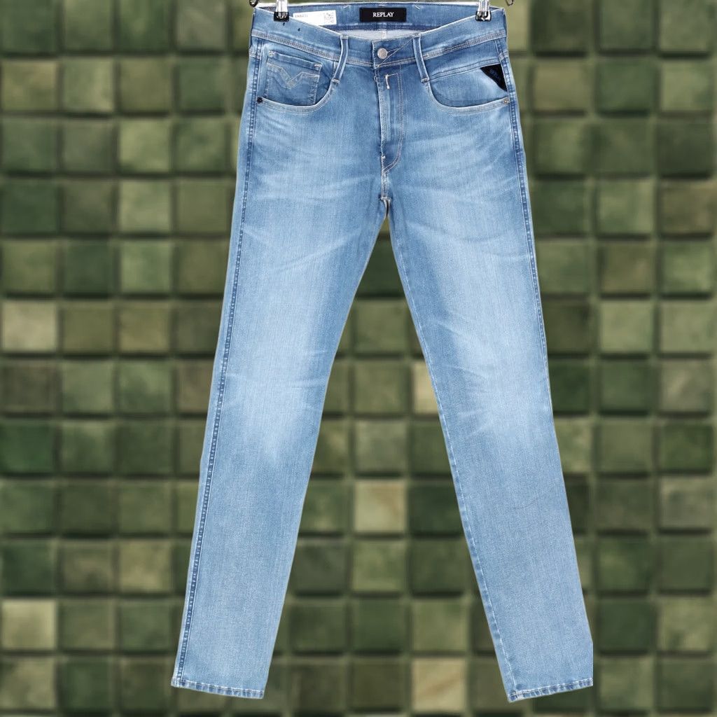Replay Replay ANBASS Jeans Men Size W31 L32 Blue Slim Fit HYPERFLEX X-LITE RE-USED Size US 31 - 1 Thumbnail