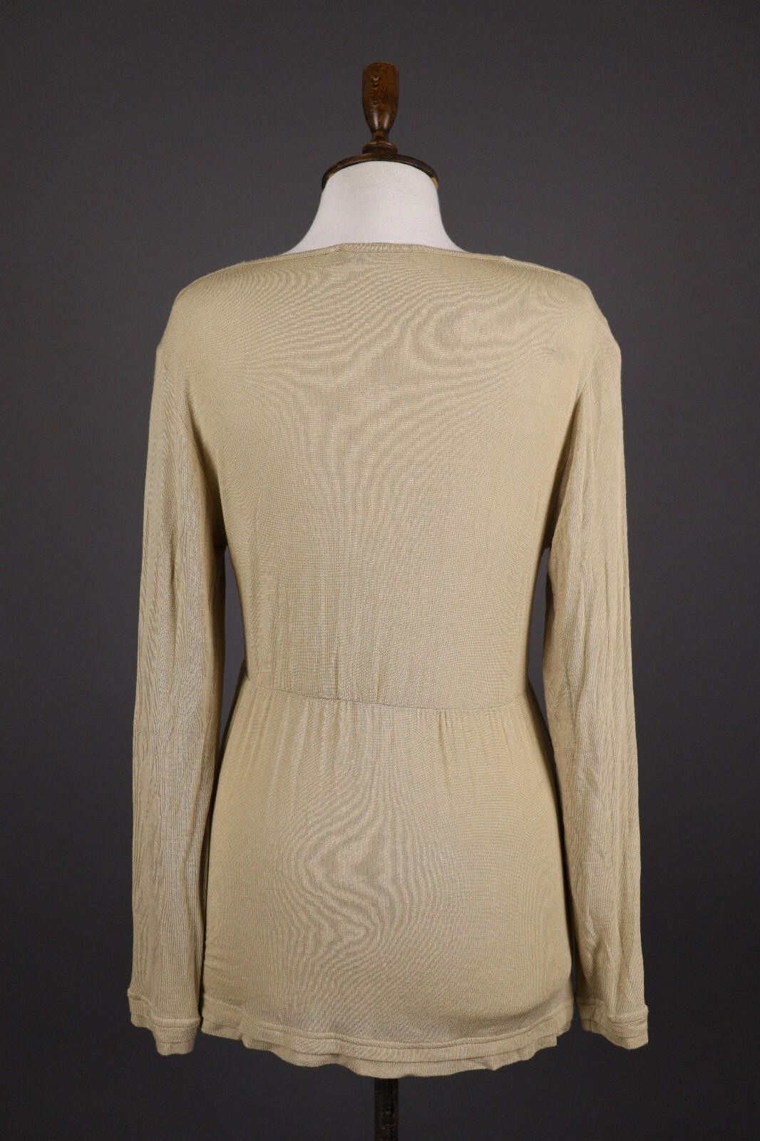 Bottega Veneta Bottega by Elisa Cavaletti Beige A-Line Mini Dress Size L Size L / US 10 / IT 46 - 6 Thumbnail