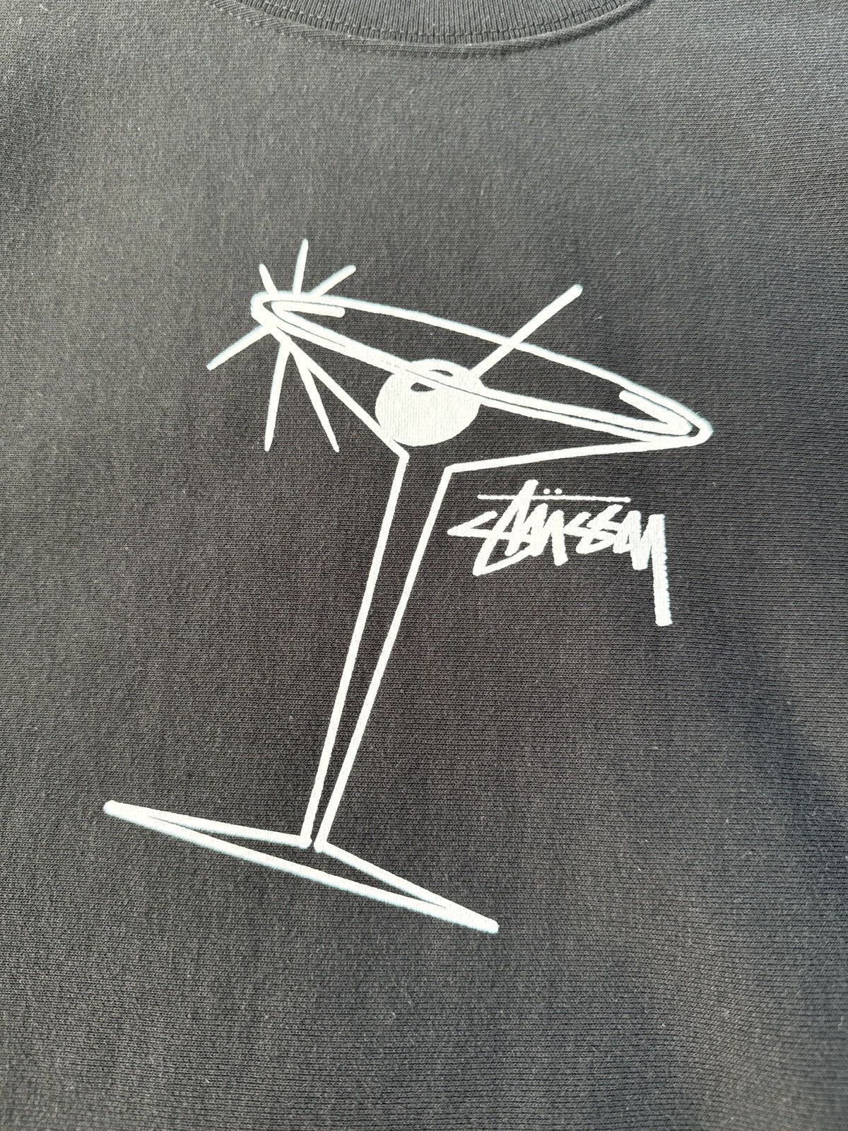 Stussy Stussy Martini Crewneck Black Size US M / EU 48-50 / 2 - 4 Thumbnail