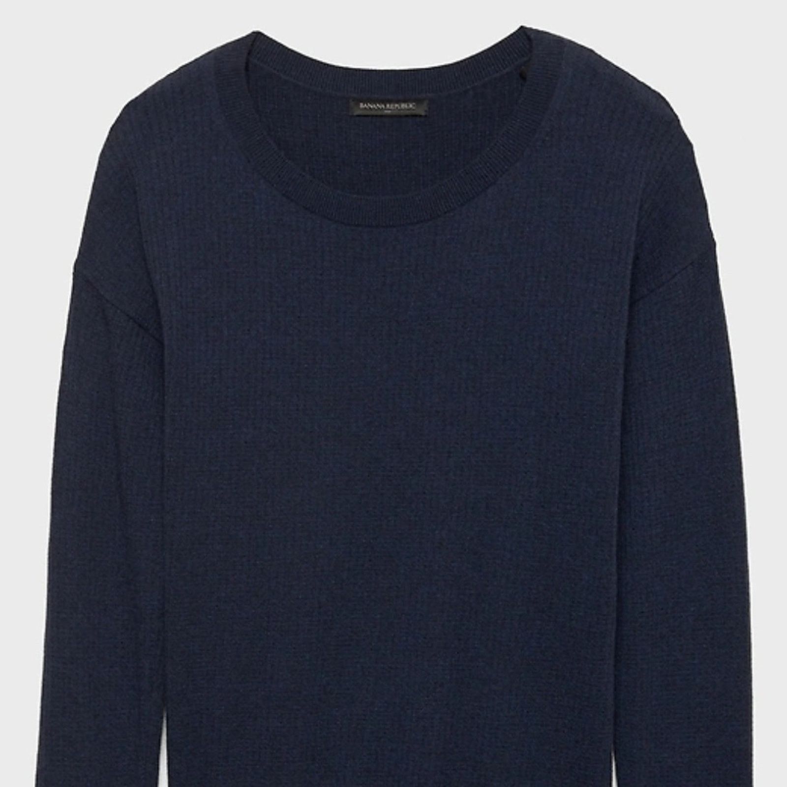 Banana Republic Banana Republic Blue Seed Stitch Crew Neck Top Size XS / US 0-2 / IT 36-38 - 9 Thumbnail
