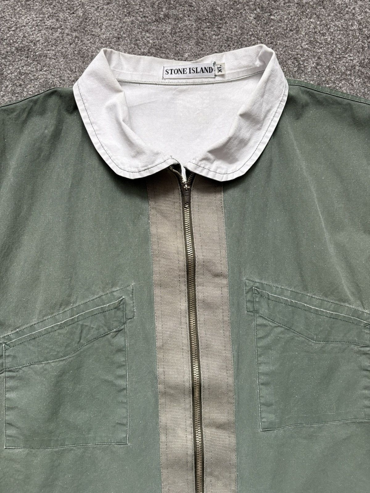 Stone Island Stone Island 1992 Tela Stella Marina Flight Vest Jacket Size US XL / EU 56 / 4 - 4 Thumbnail