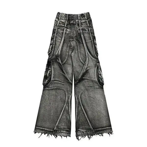 Japanese Brand VIBE Retro Style Distressed Baggy Jeans Size US 32 / EU 48 - 7 Thumbnail