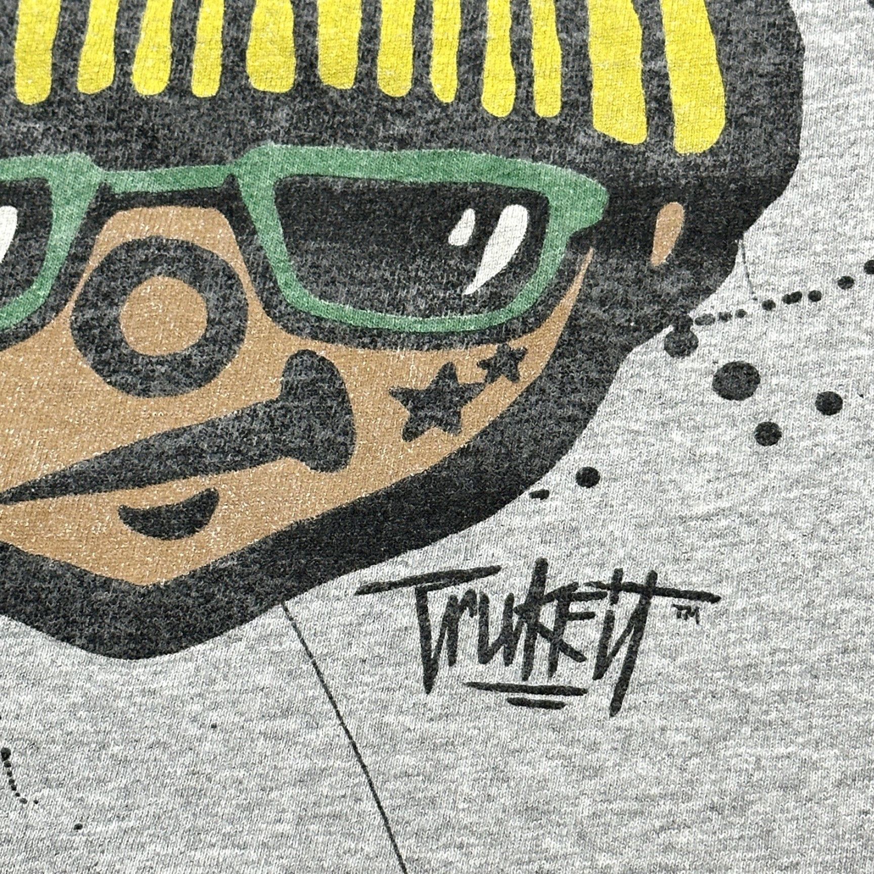 Vintage VINTAGE Trukfit Shirt XL Mens Gray Graphic Print Hip Hop Skate Street Wear Lil Wayne Size US XL / EU 56 / 4 - 5 Thumbnail
