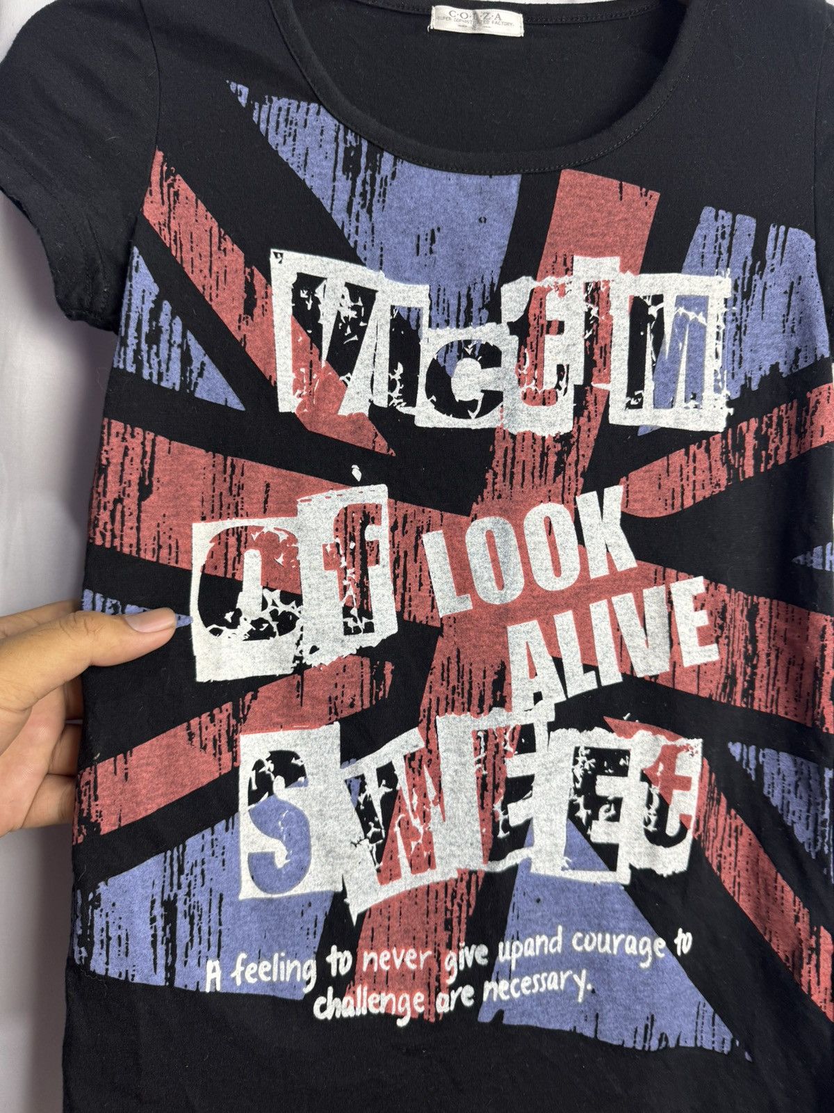 Tornado Mart Gothic Styled England Flag Tees Size US S / EU 44-46 / 1 - 3 Thumbnail