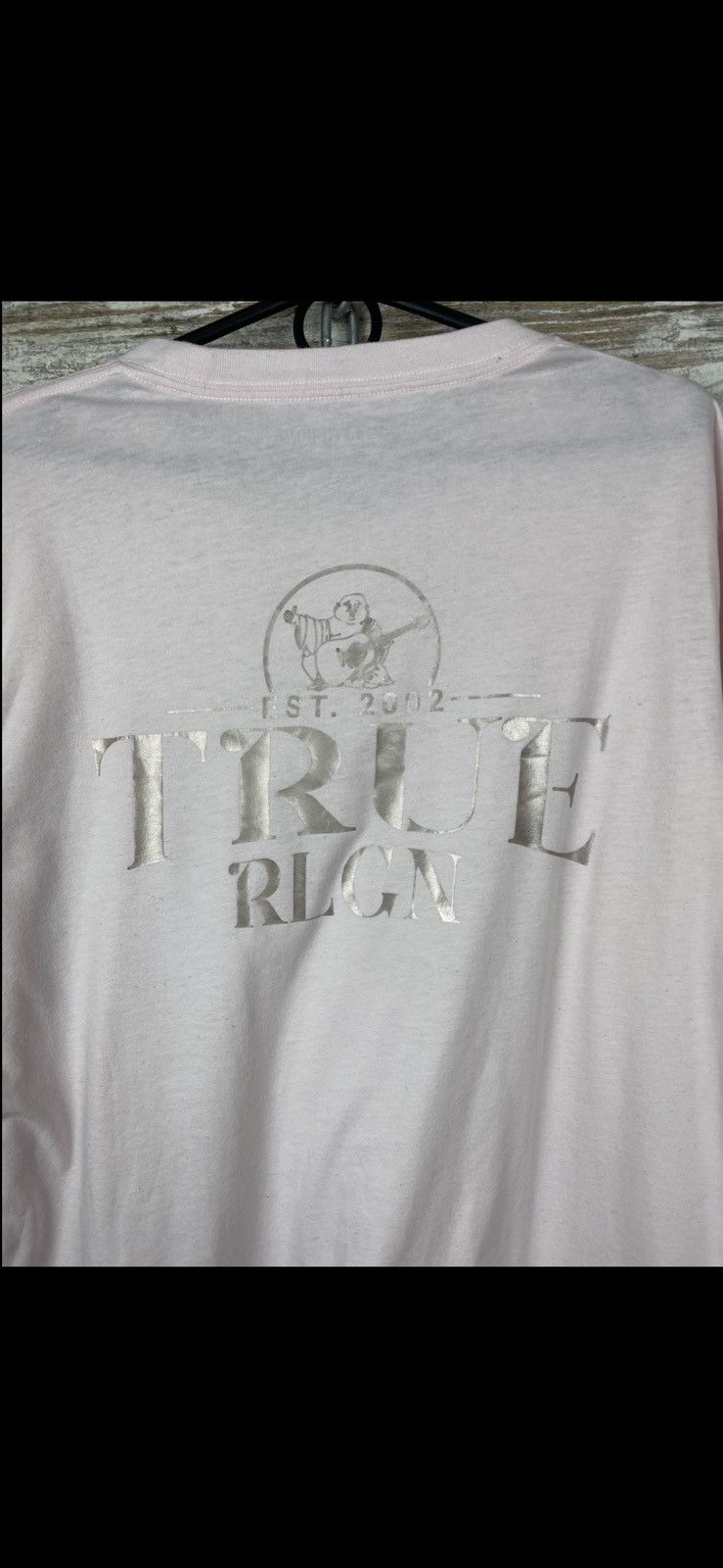 True Religion × Vintage Mens Vintage True Religion Big Logo Opium T Shirt Y2K Size US M / EU 48-50 / 2 - 9 Thumbnail