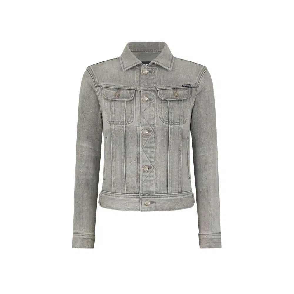 Tom Ford o1loc1c0526 GID083 Denim Washed Jacket in Grey Size XS / US 0-2 / IT 36-38 - 1 Thumbnail