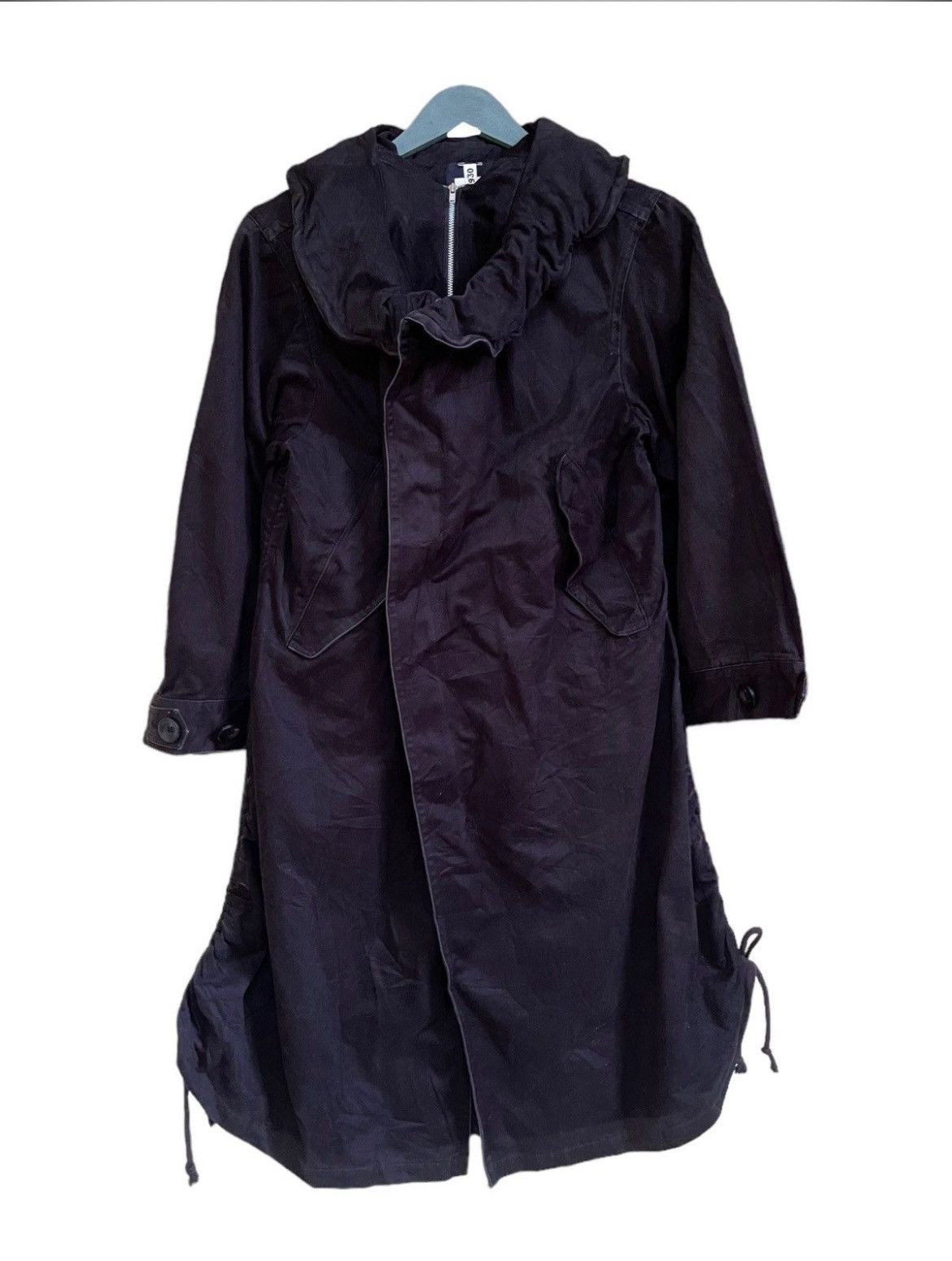 Yohji Yamamoto Rare Limi Feu Trench Jacket Weird Design Size US S / EU 44-46 / 1 - 1 Thumbnail
