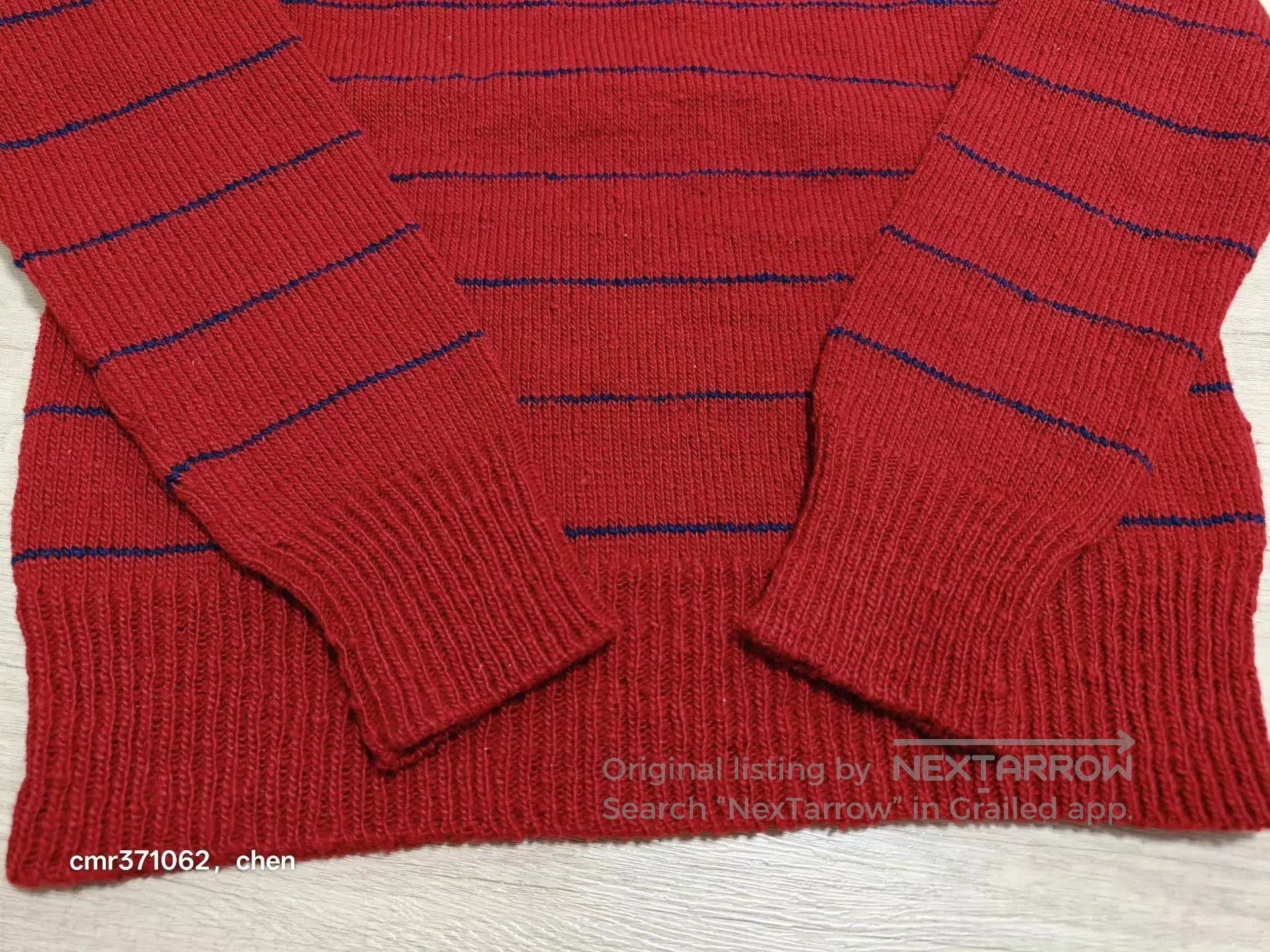 Visvim Red Striped Long Sleeve Sweater. Size US S / EU 44-46 / 1 - 5 Thumbnail