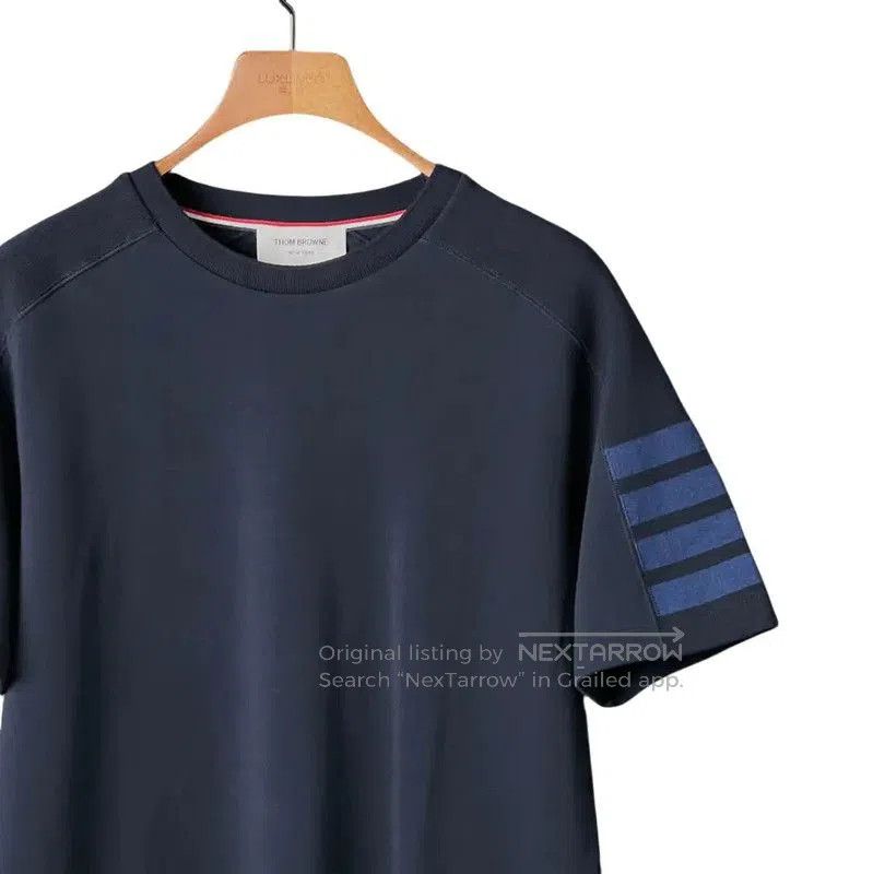 Thom Browne Thom Browne Summer Blue Cotton Short Sleeve Tee . Size US XL / EU 56 / 4 - 3 Thumbnail