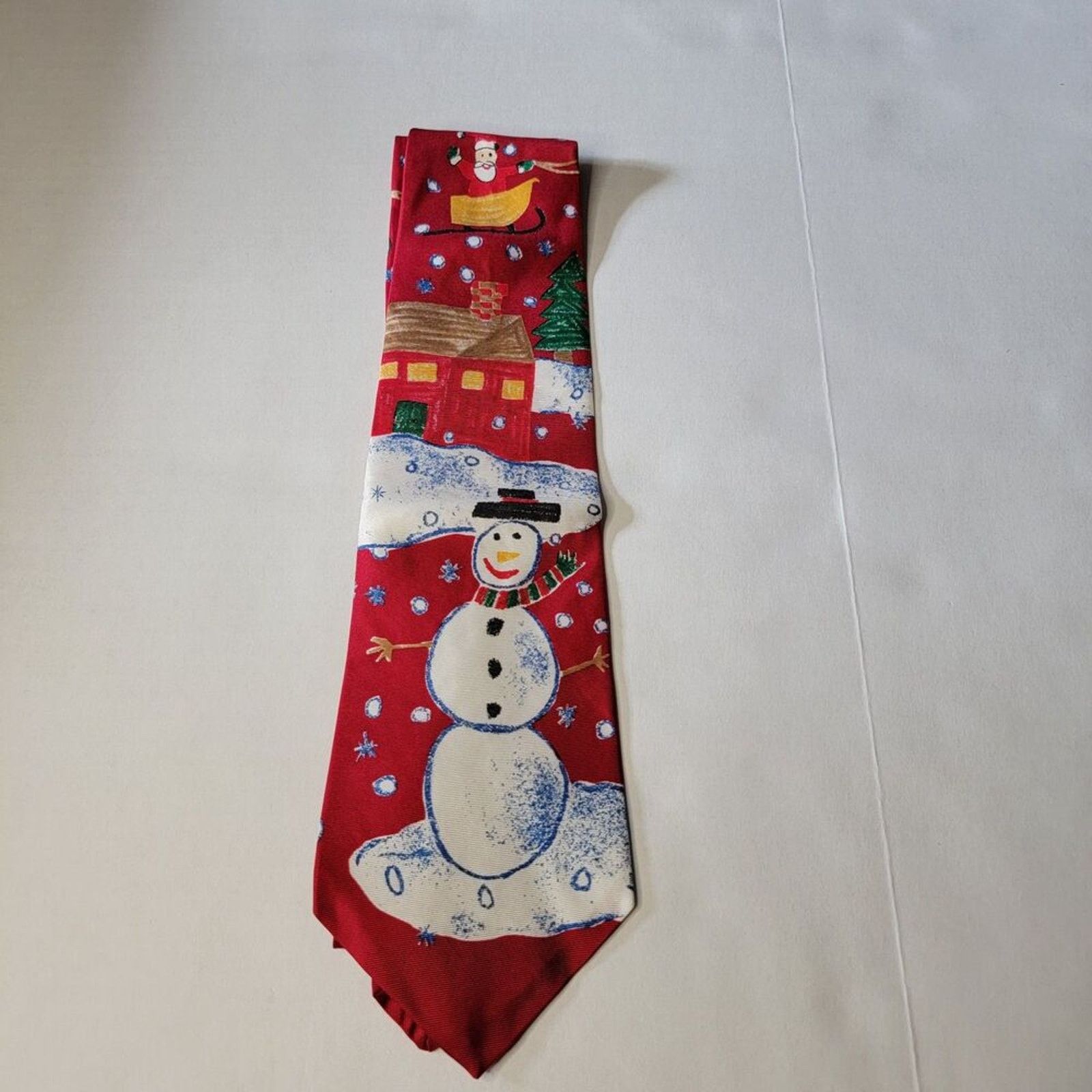 Other Save The Children Christmas Tie "Here Comes Santa" By Laura Size ONE SIZE - 2 Thumbnail