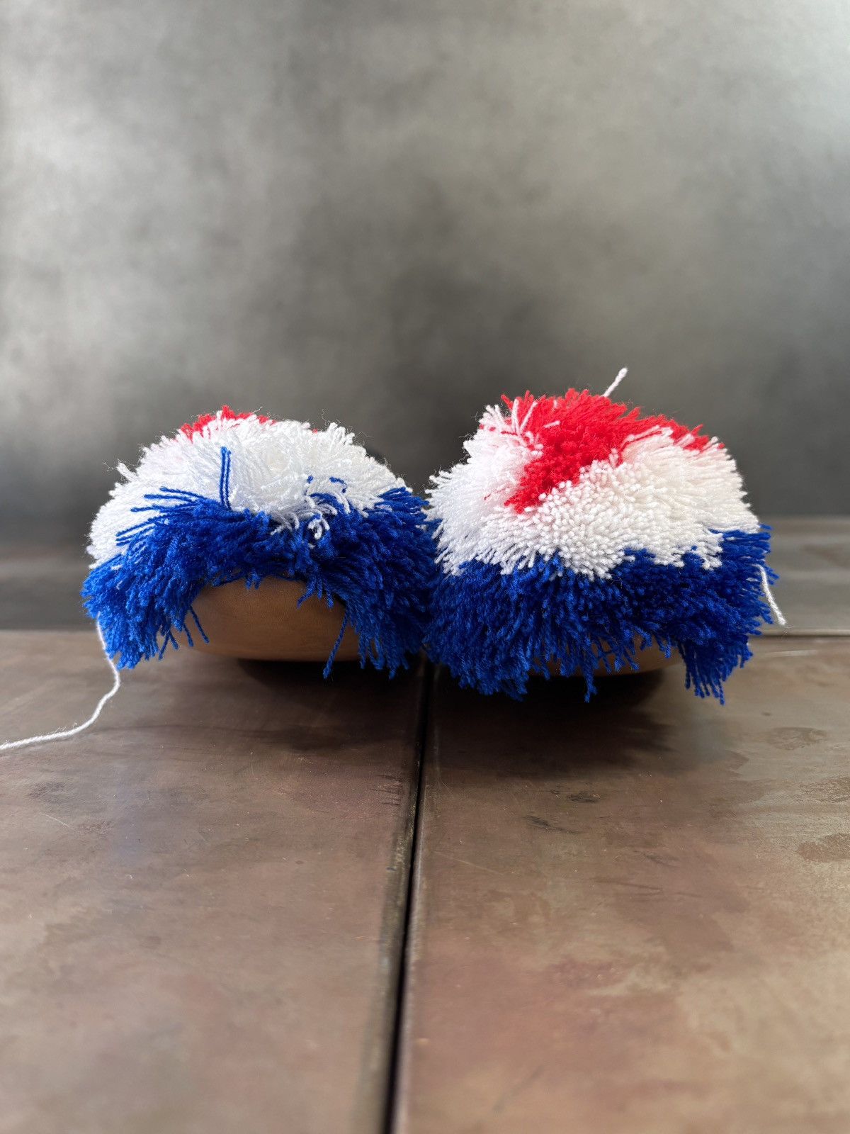 Vintage Greek Tsarouchi Slippers Pom Pom Loafers Vintage Army Guard Size US 8 / IT 38 - 5 Thumbnail