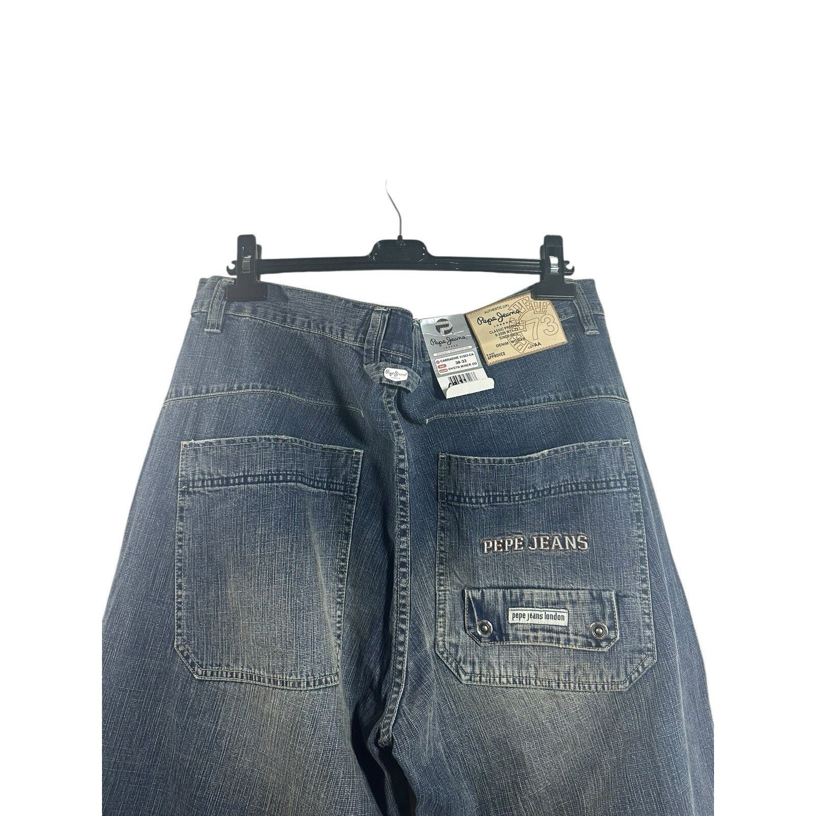 Pepe Jeans Vintage Pepe London Baggy Denim Jeans Blue Hip Hop 90’s 2000 Size US 38 / EU 54 - 4 Thumbnail