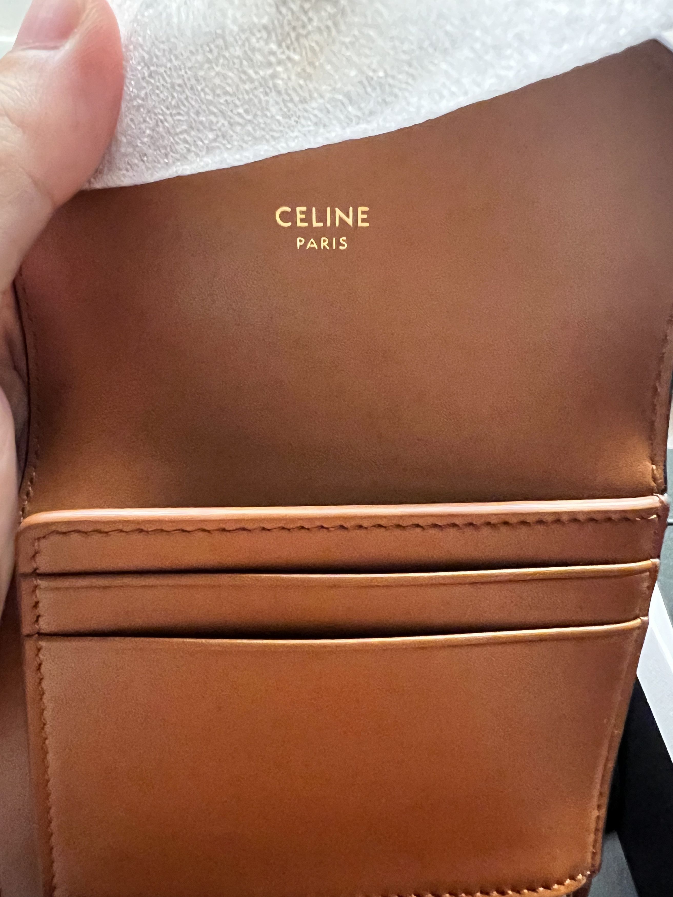 Celine Celine Small Flap Triomphe Wallet Size ONE SIZE - 2 Thumbnail