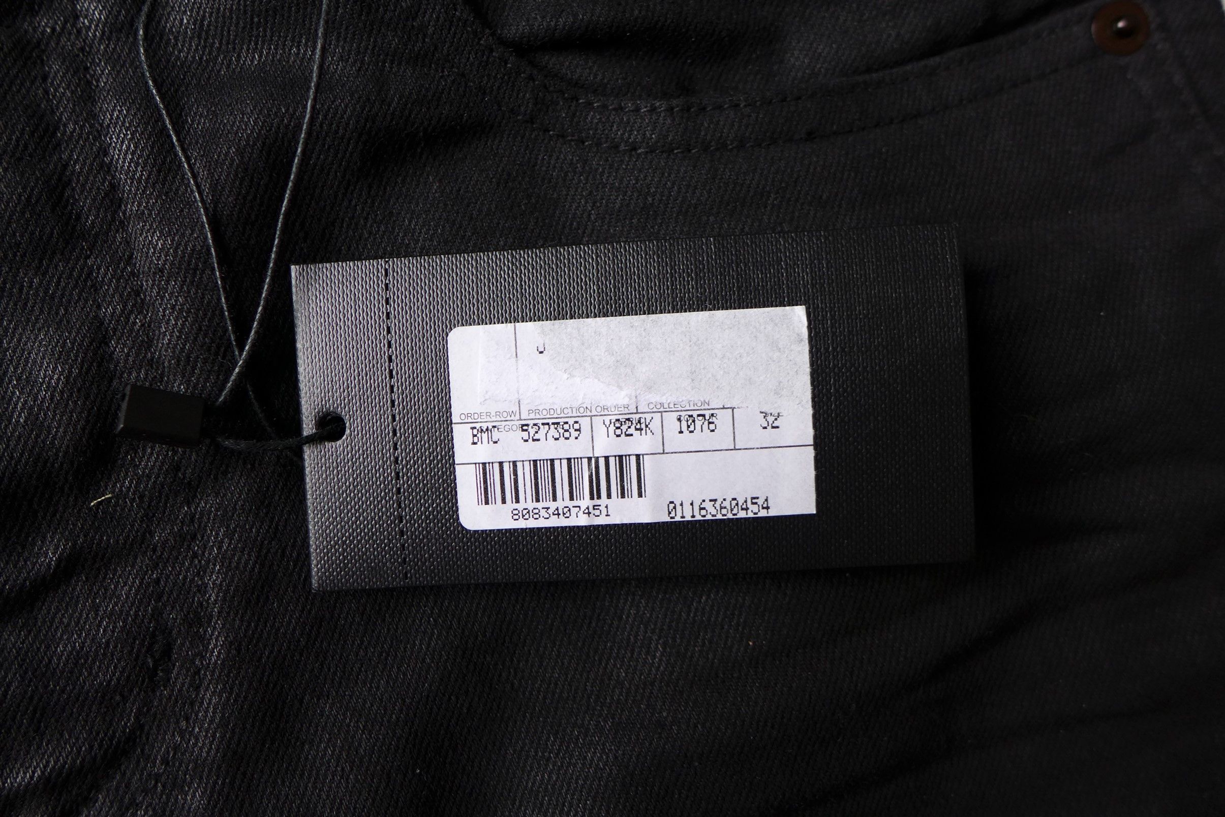 Saint Laurent Paris Saint Laurent D02 Jeans --- Coated Black Denim Size US 32 / EU 48 - 15 Thumbnail