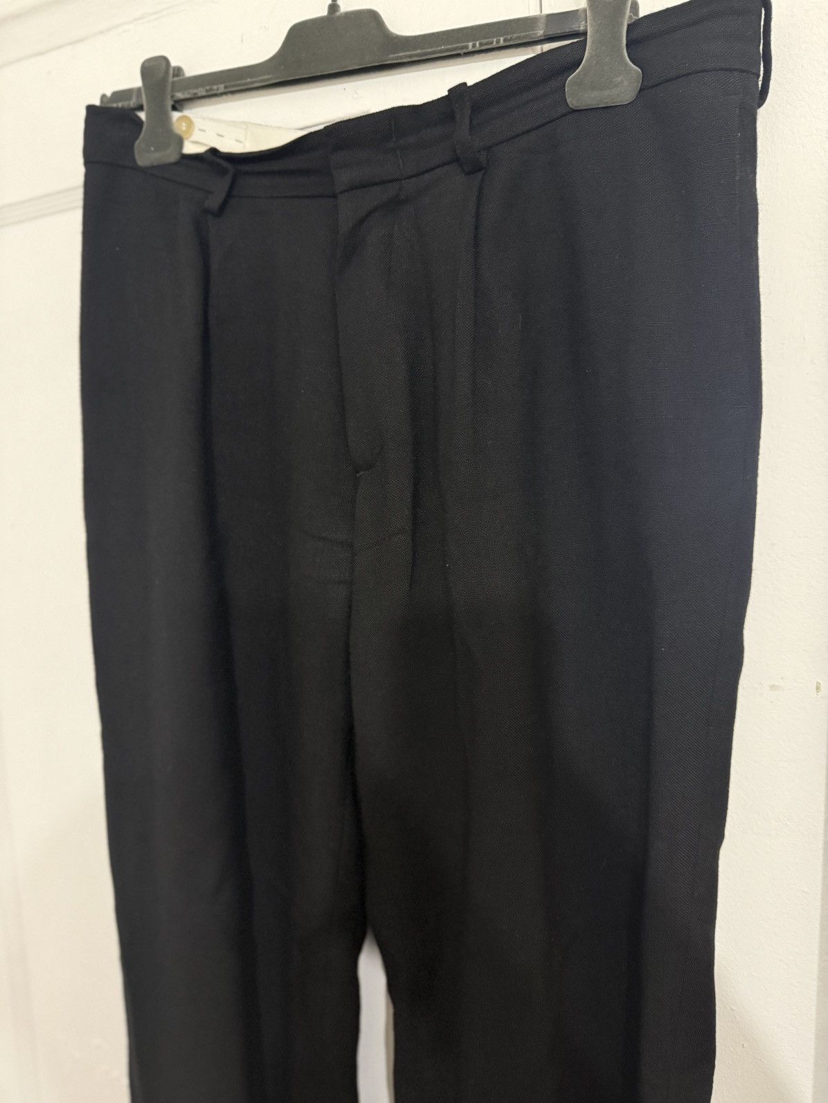 Cos COS Atelier Black Linen Trousers Size US 32 / EU 48 - 2 Thumbnail
