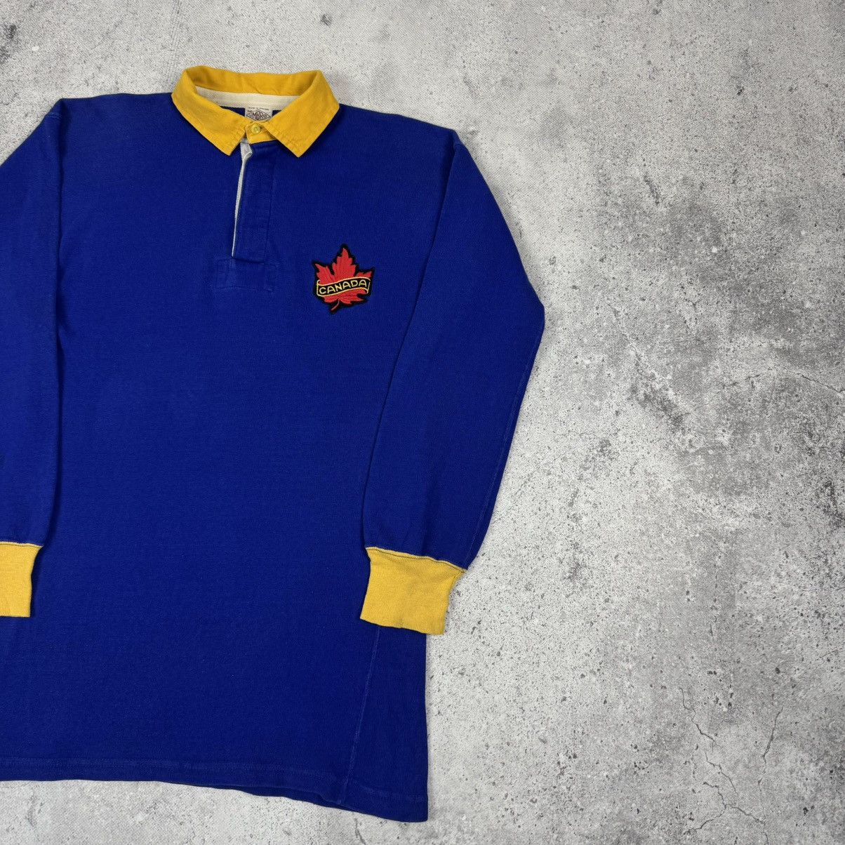 Umbro 1960s Vintage Rugby Canada National Team Long Sleeve Shirt Size US M / EU 48-50 / 2 - 4 Thumbnail