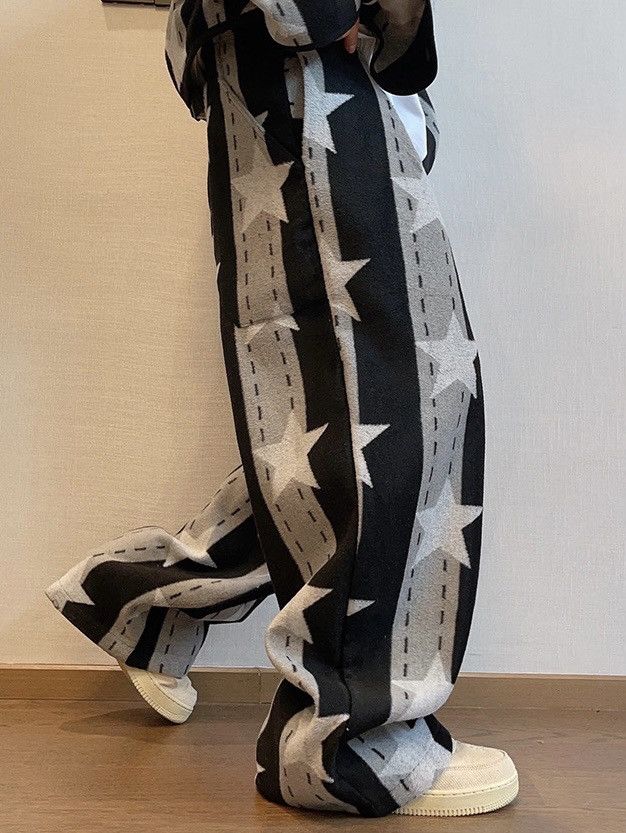 Japanese Brand × Vintage Avant garde fashion retro outdoor star baggy pants Size US 30 / EU 46 - 2 Thumbnail