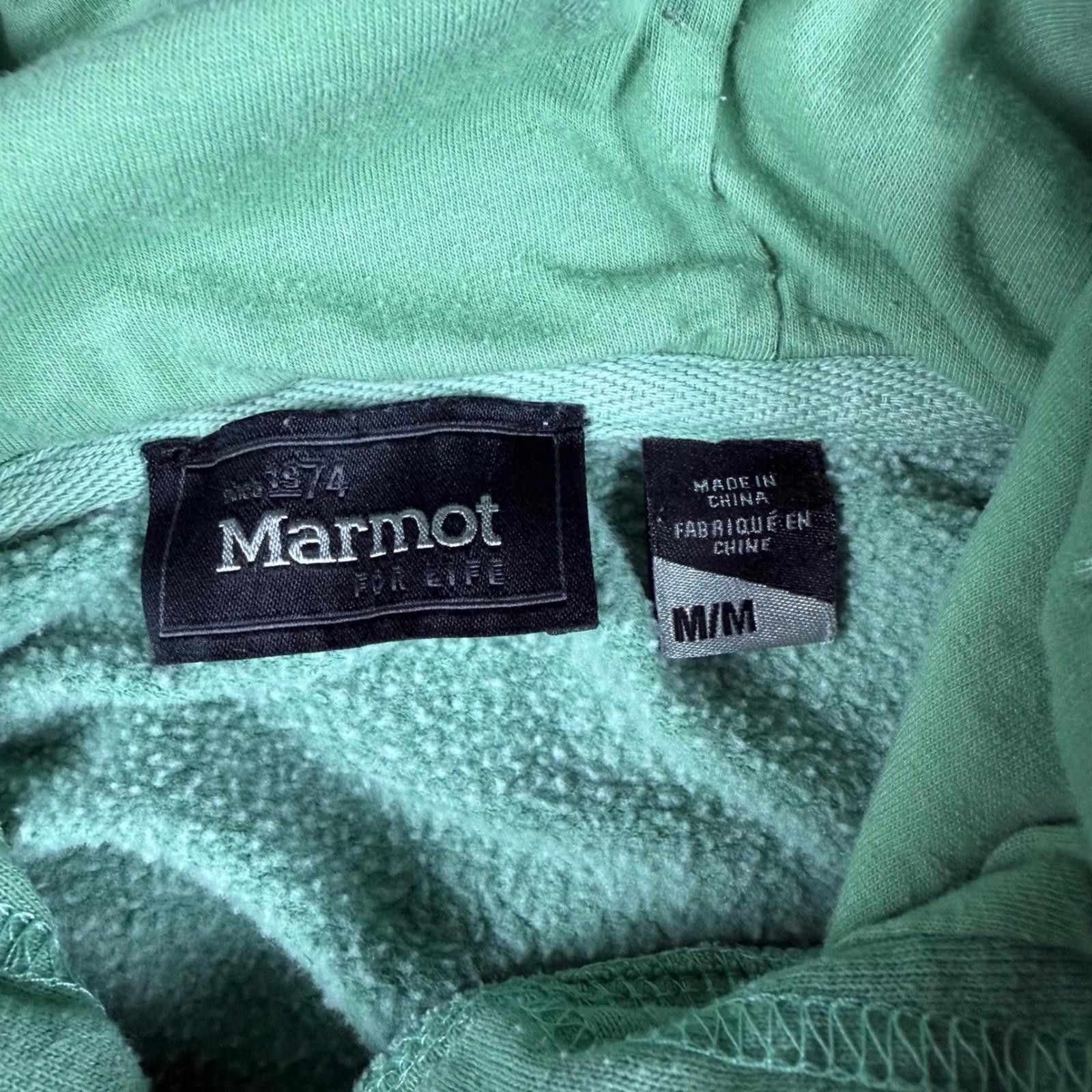 Marmot Marmot Graphic Logo Hoodie Sage Green Pullover M Size US M / EU 48-50 / 2 - 4 Thumbnail