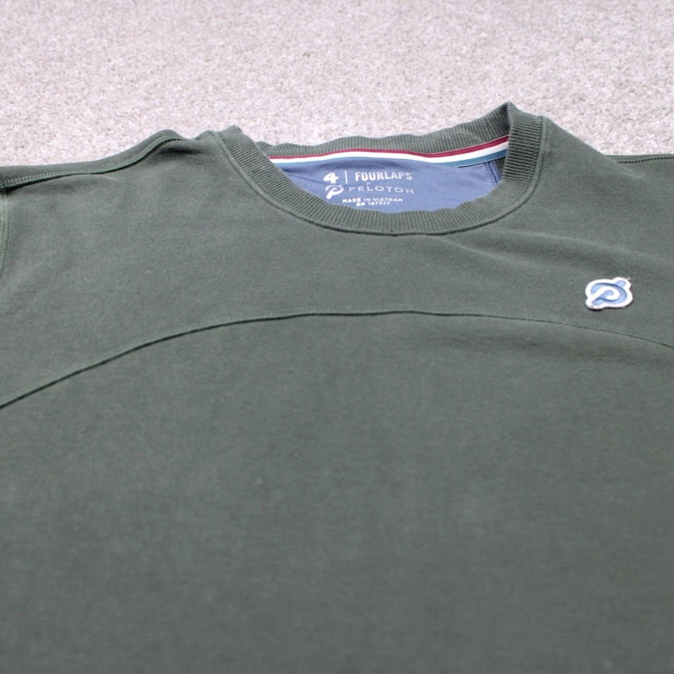 Vintage Fourlaps x Peloton Sweatshirt Mens Large Green Logo Crewneck Pullover Size US L / EU 52-54 / 3 - 4 Thumbnail